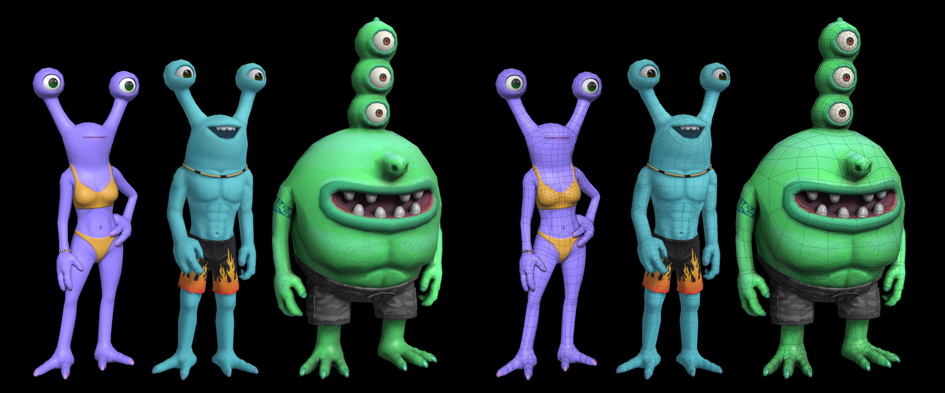 Beach-going Extraterrestrials. Responsible for Modeling and Texturing.