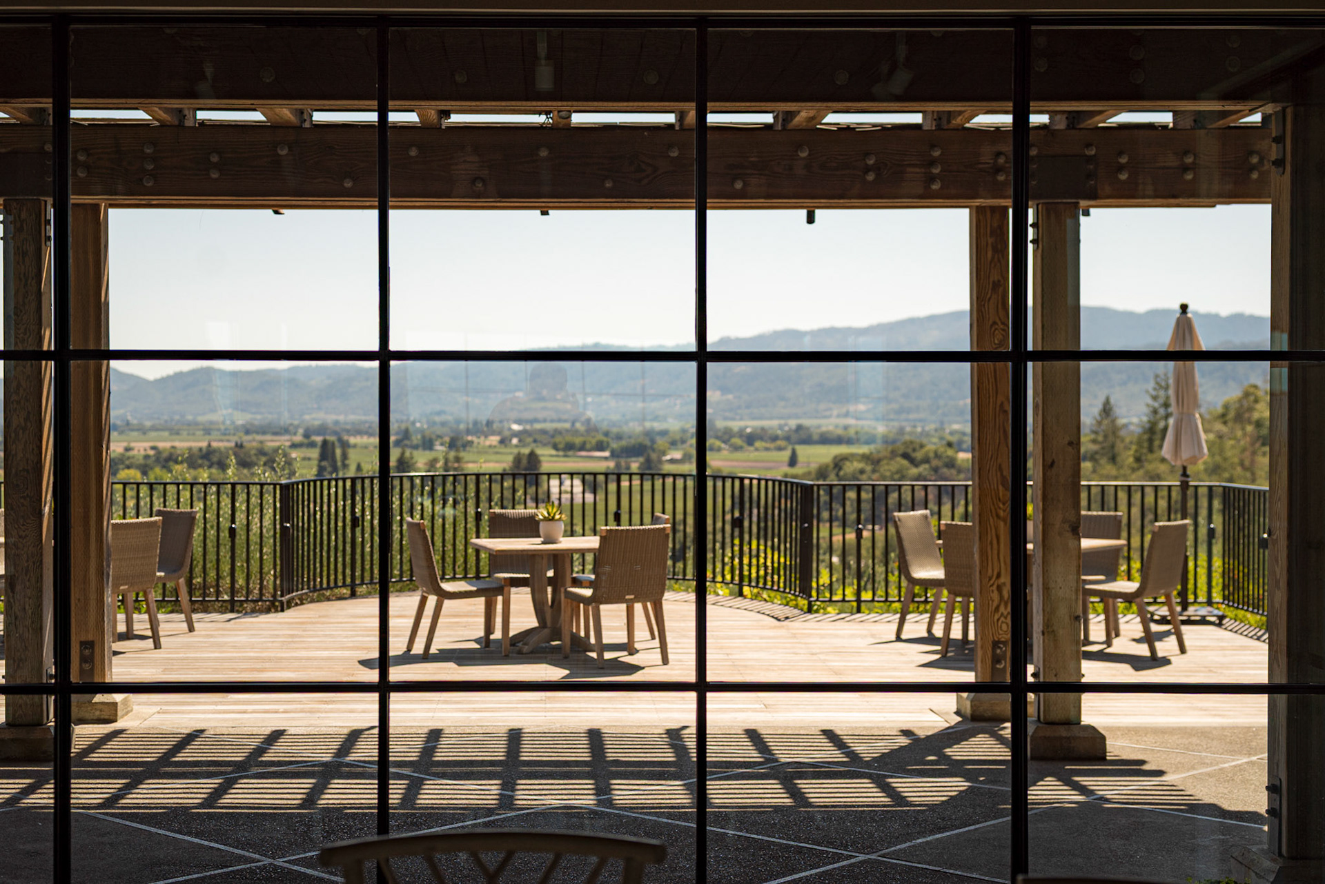 Quiet terrace moments overlooking California wine country at Auberge du Soleil. Editorial-style travel photography from Napa Valley. Explore more at dyoon.space.