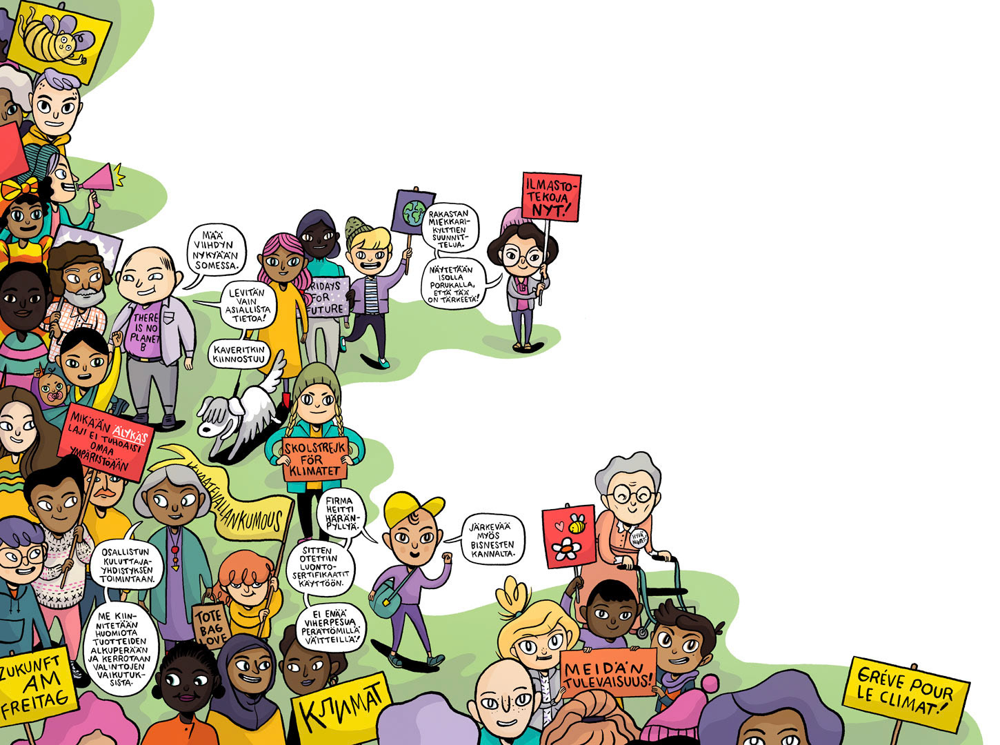 Illustration for Ihme ilmat! Children's book, written by Laura Ertimo, 2019