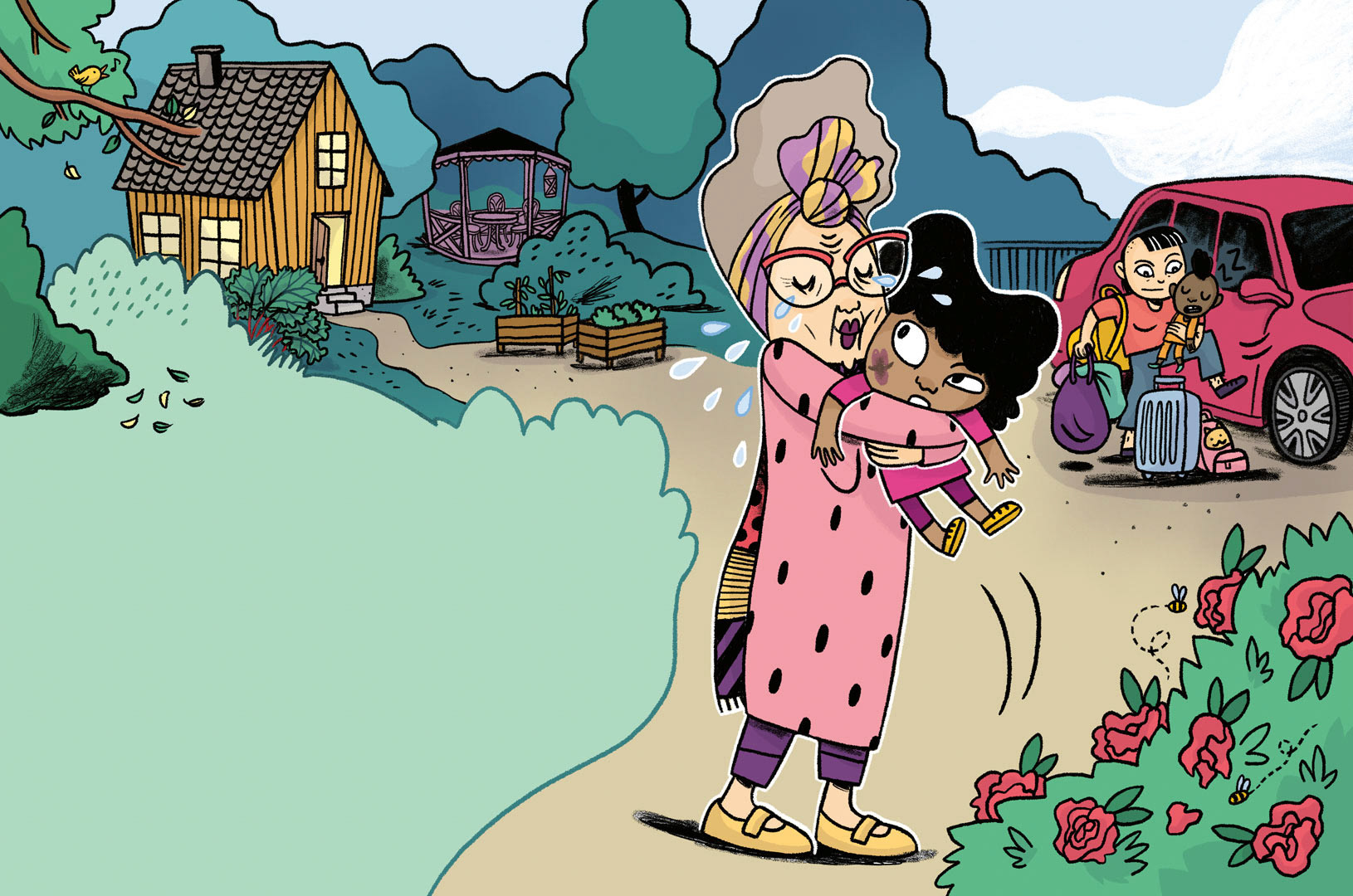 Illustration for Dorran och spökena 2024, written by Moa Eriksson Sandberg