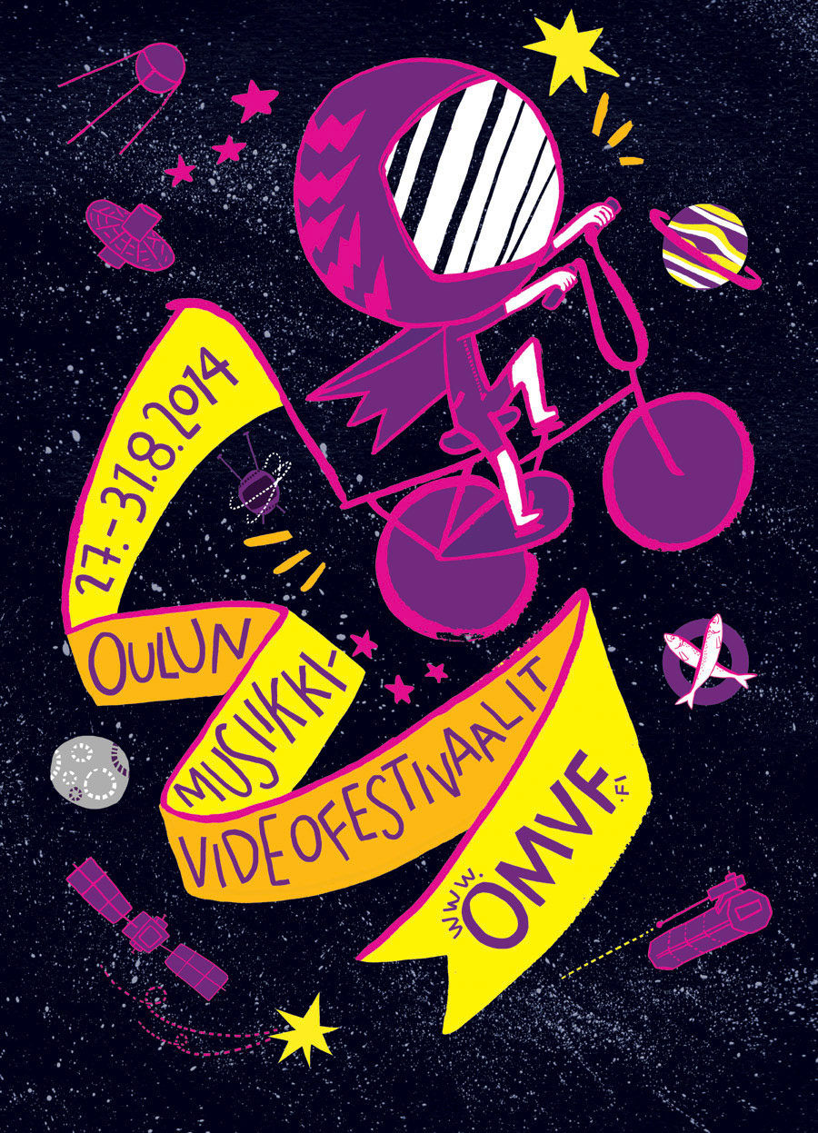 Poster design for Oulu music video festivals 2014