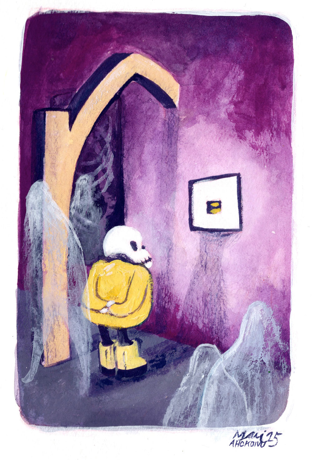Gouache painting from 2025, own project