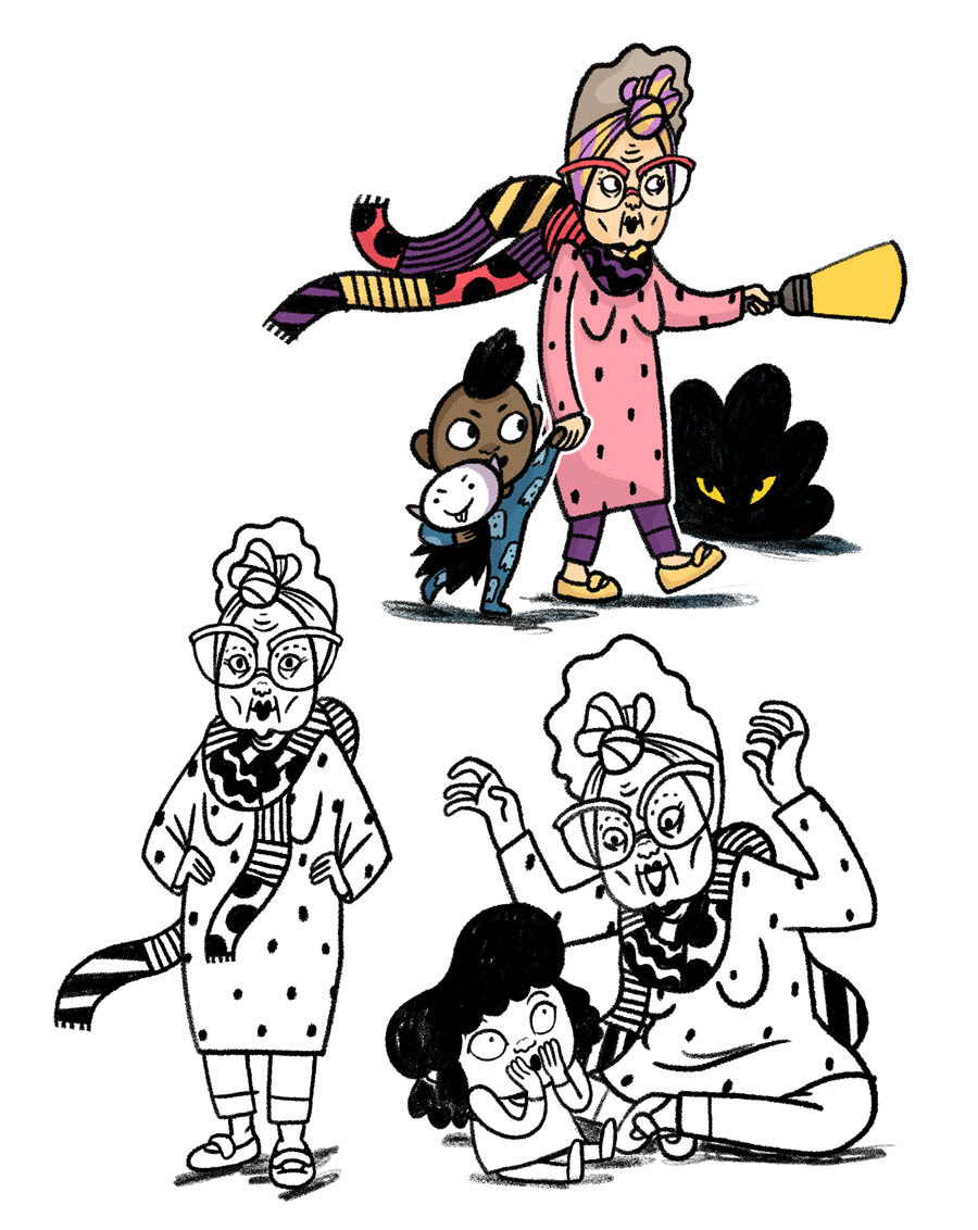 Character design for Dorran och spökena children's book, written by Moa Eriksson Sandberg