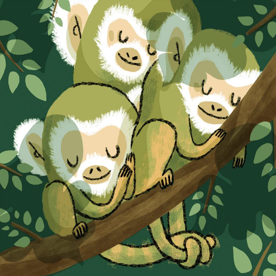 Illustration for a picture book Nuppuset 12, 2016