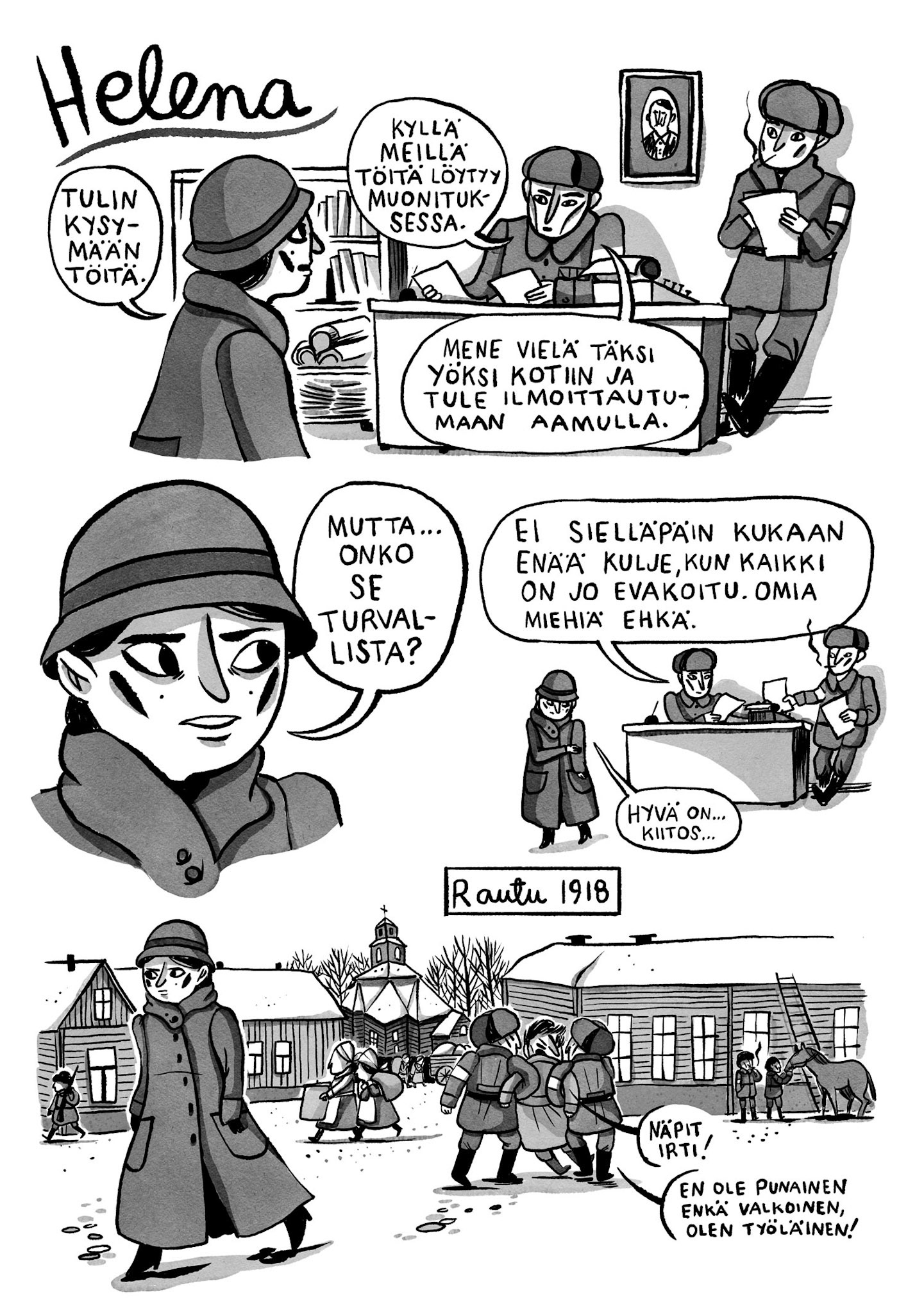 An extract from an anthology comic - Sisaret 1918