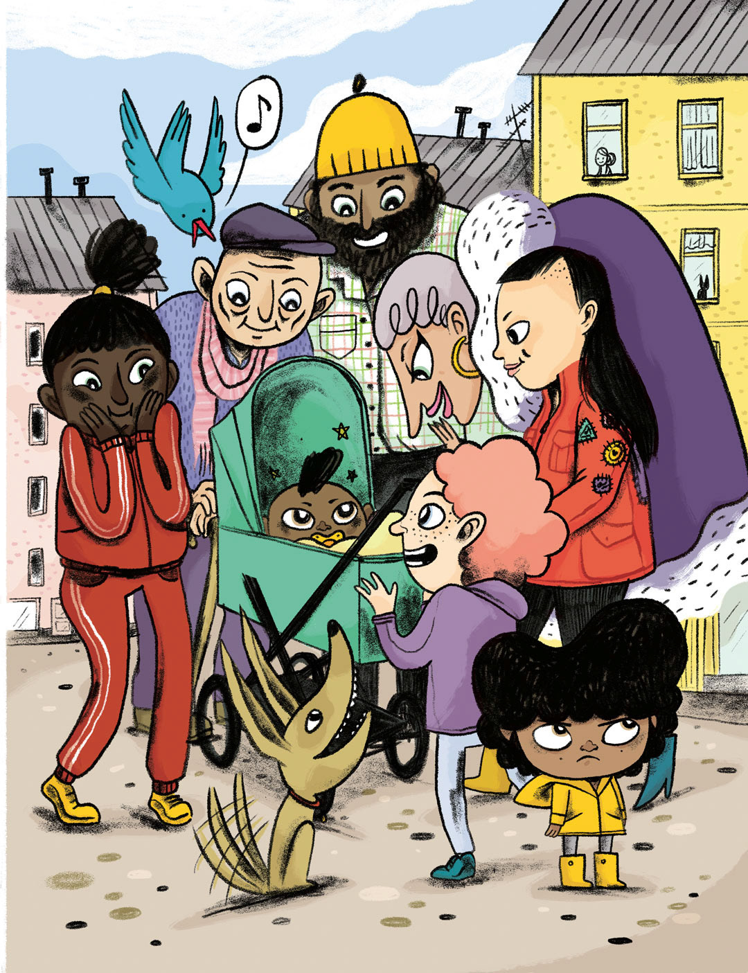 Illustration for Gulliga lillebro 2019, written by Moa Eriksson Sandberg