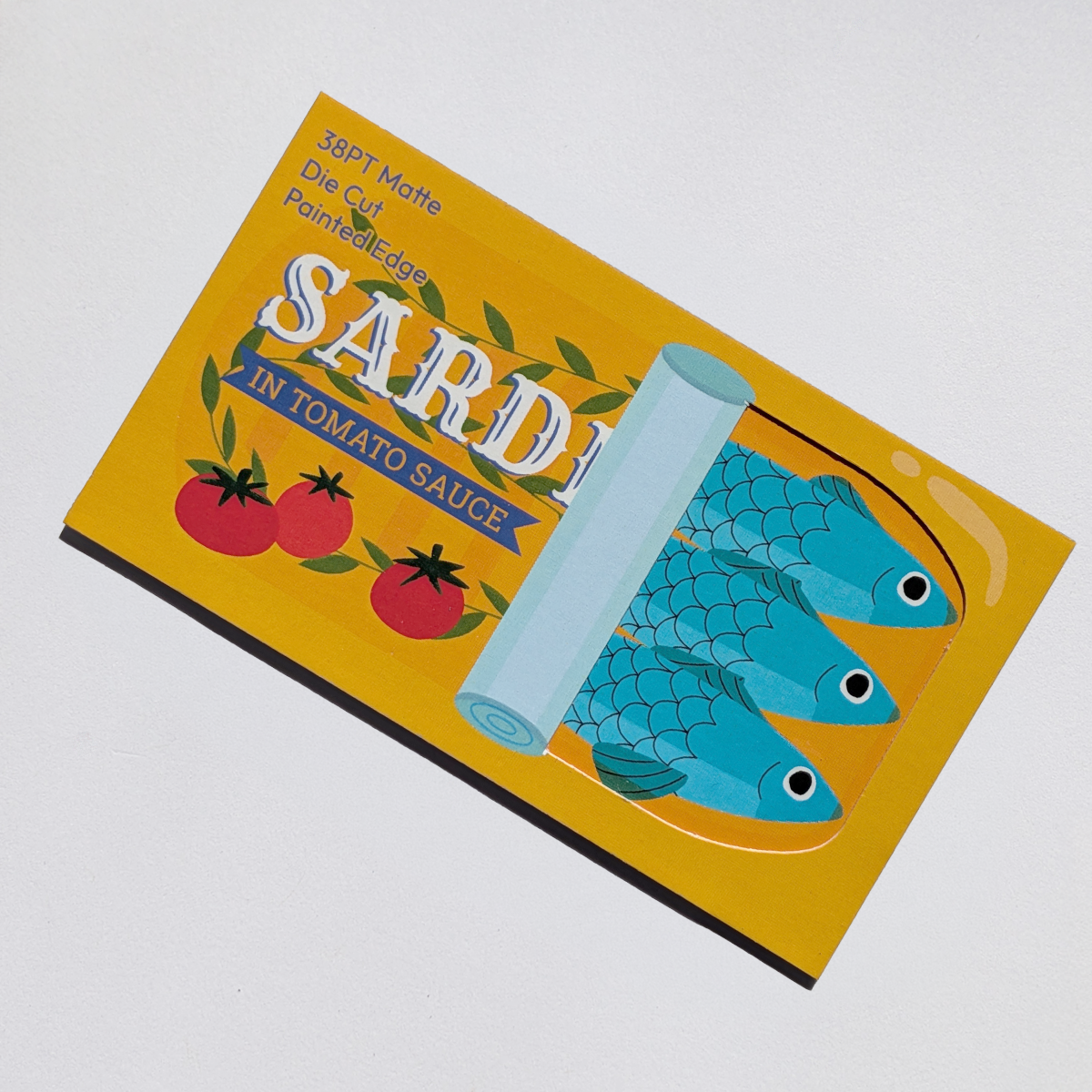 Three-layer die-cut card