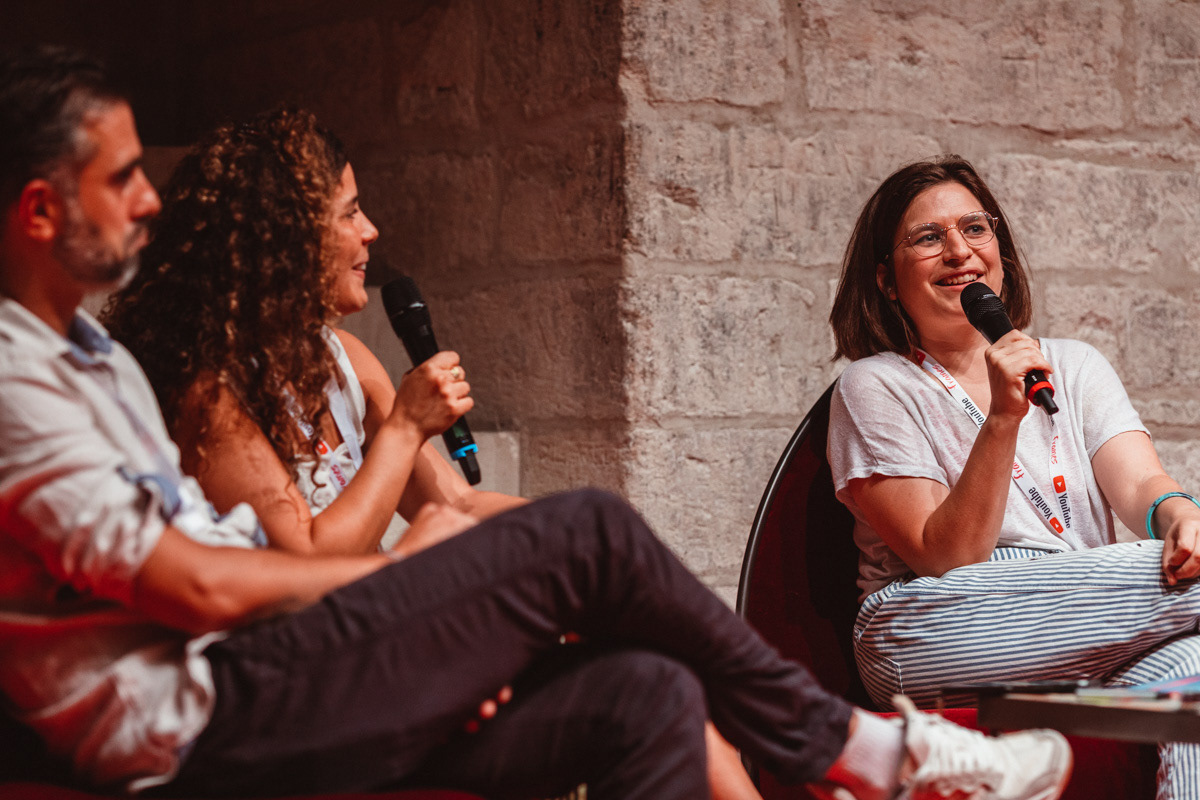 Julien Bagourd (Tataki), Sabrina Bouzourene (ARTE France), Marie Misset (Konbini)