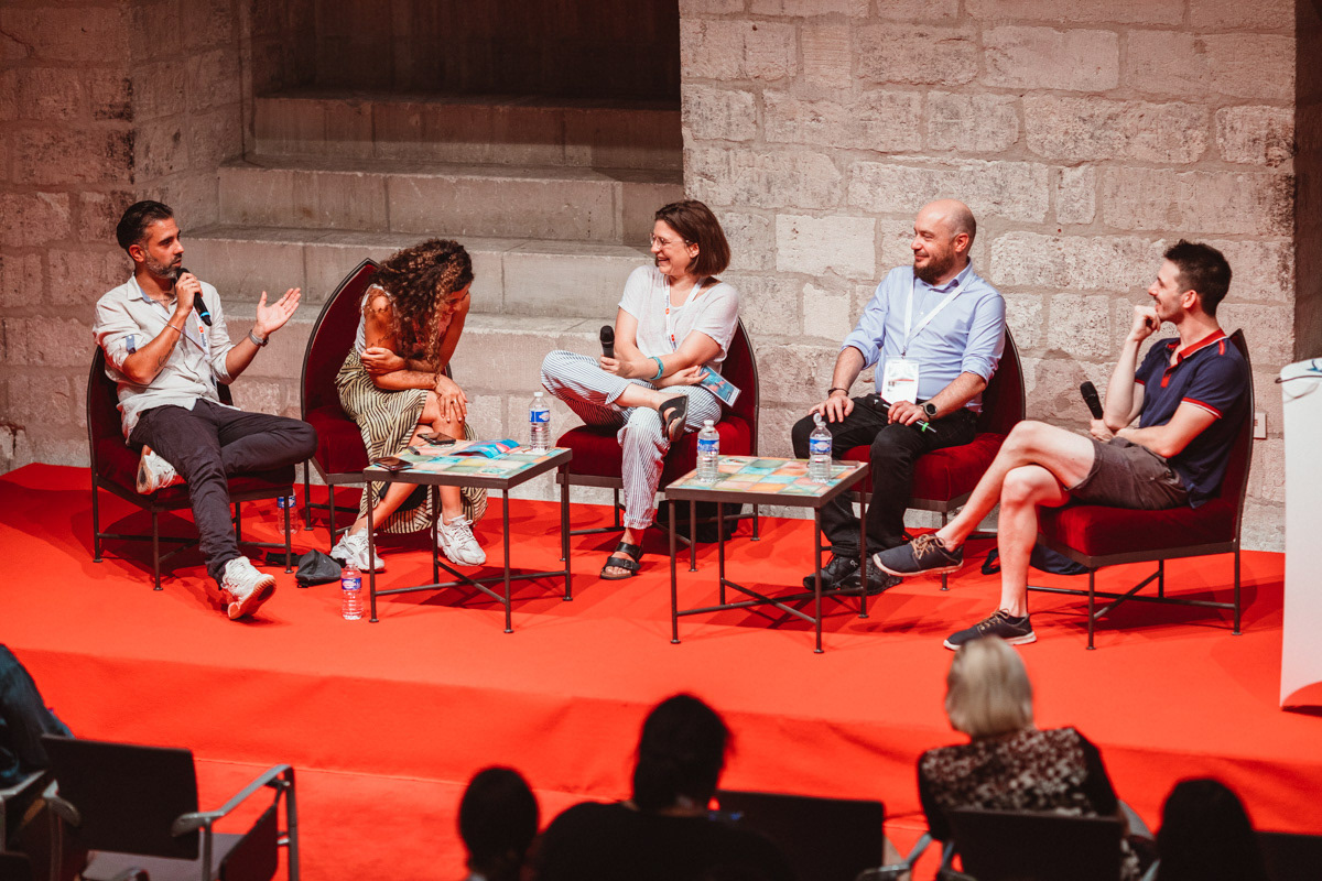 Julien Bagourd (Tataki), Sabrina Bouzourene (ARTE France), Marie Misset (Konbini), Aurélien Viers (Le Parisien)