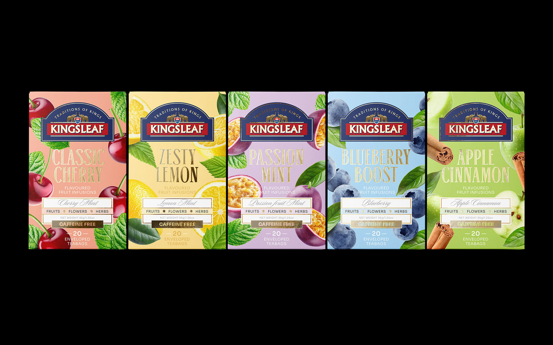 Professional graphic design portfolio from Toronto, illustrating high-end fruit tea packaging with sophisticated typography and 360-degree visual storytelling