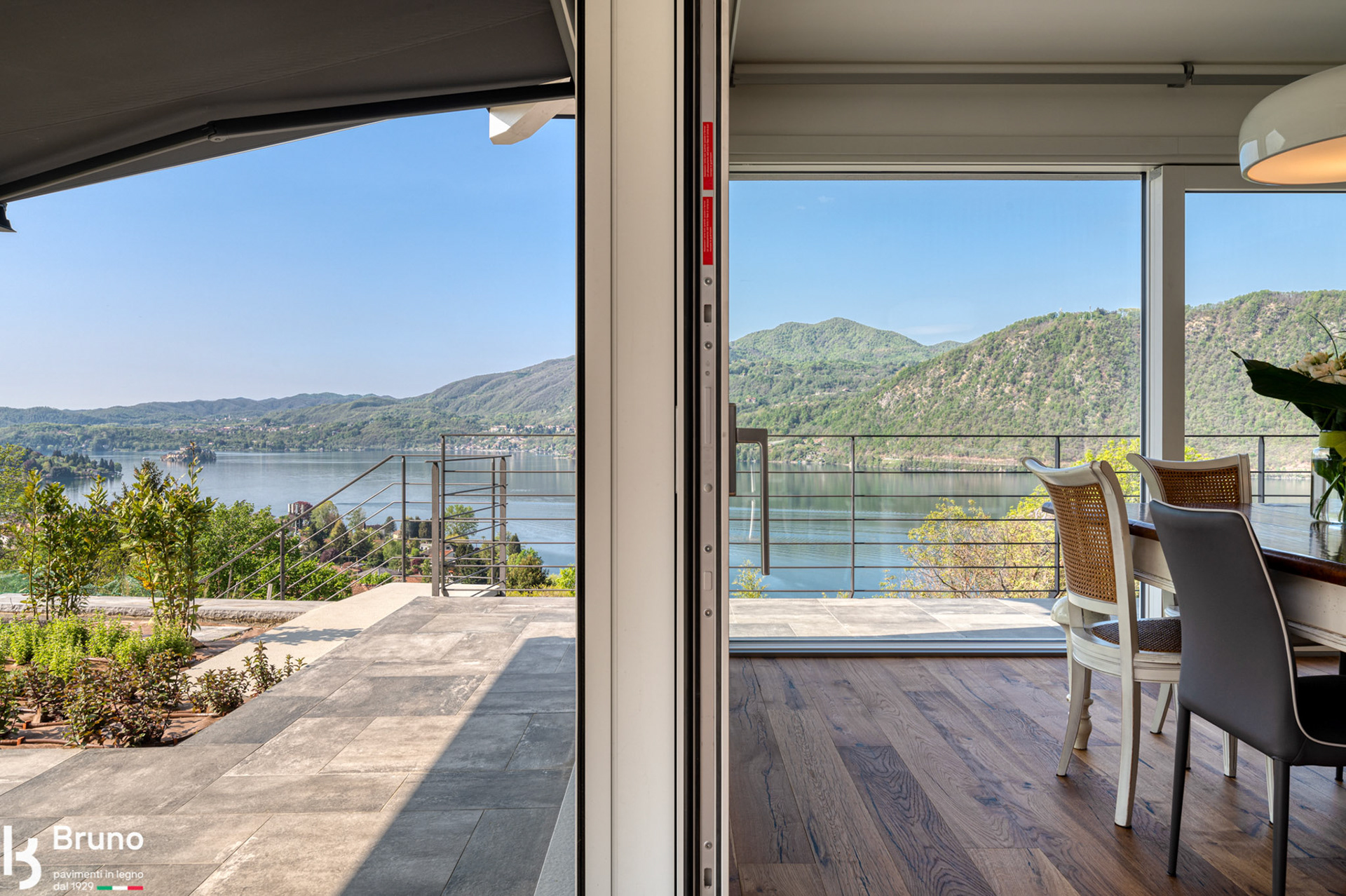 L'incredibile vista sul lago