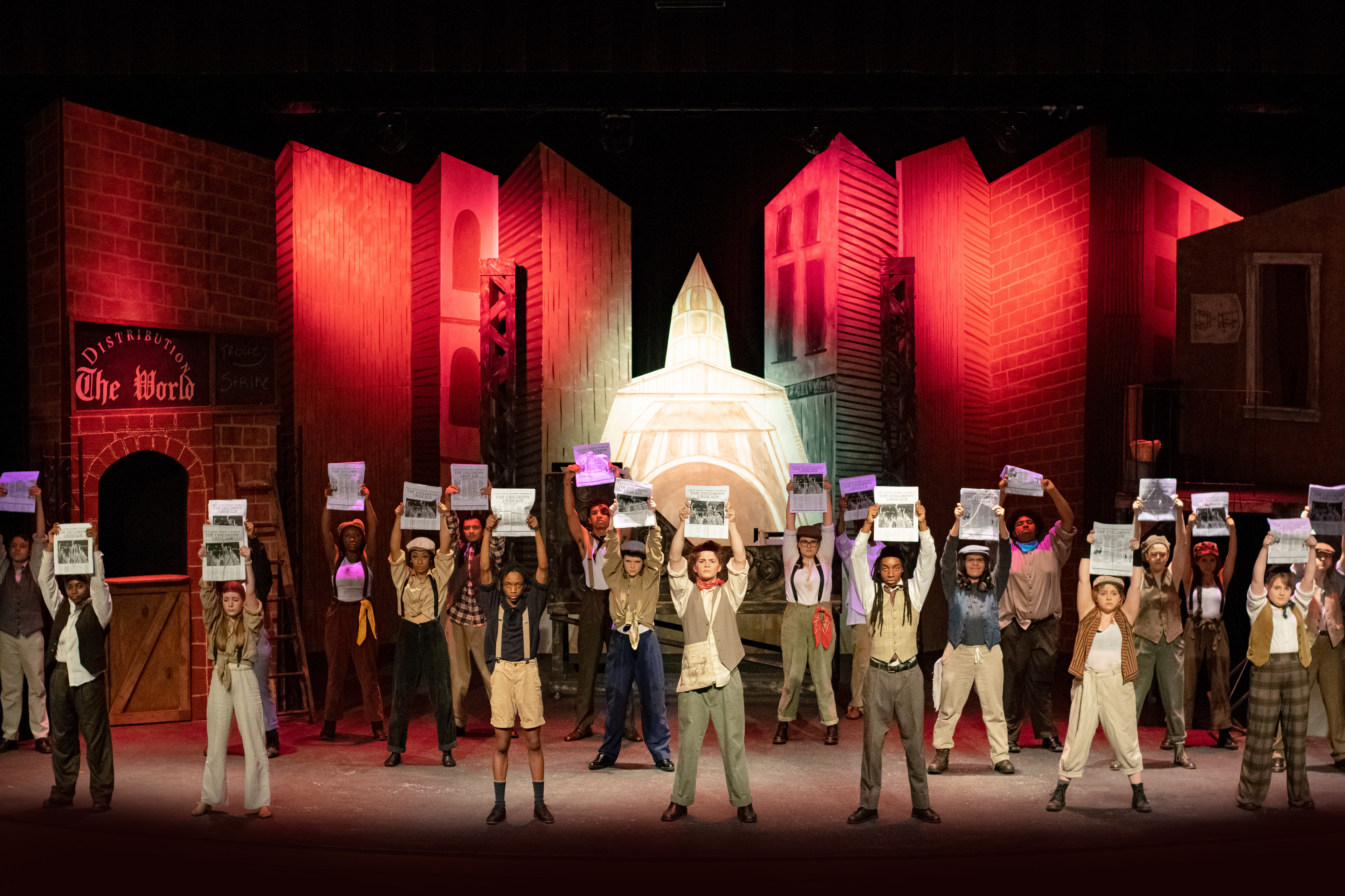 Photo credit: Groundup Pictures | Cast of Newsies '22