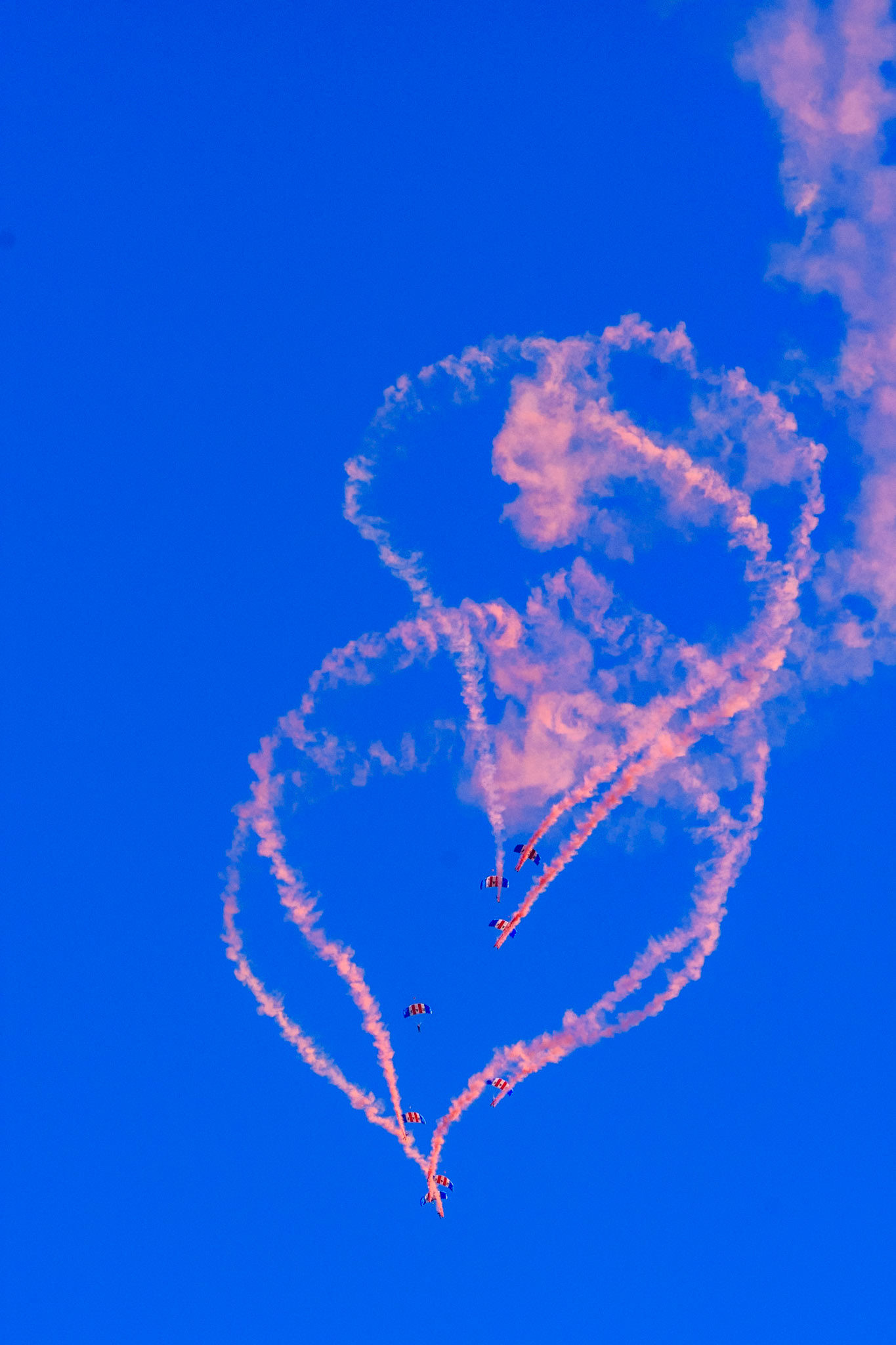 RAF FALCONS PARACHUTE TEAM With ADF Red Berets - UK &amp; AUST