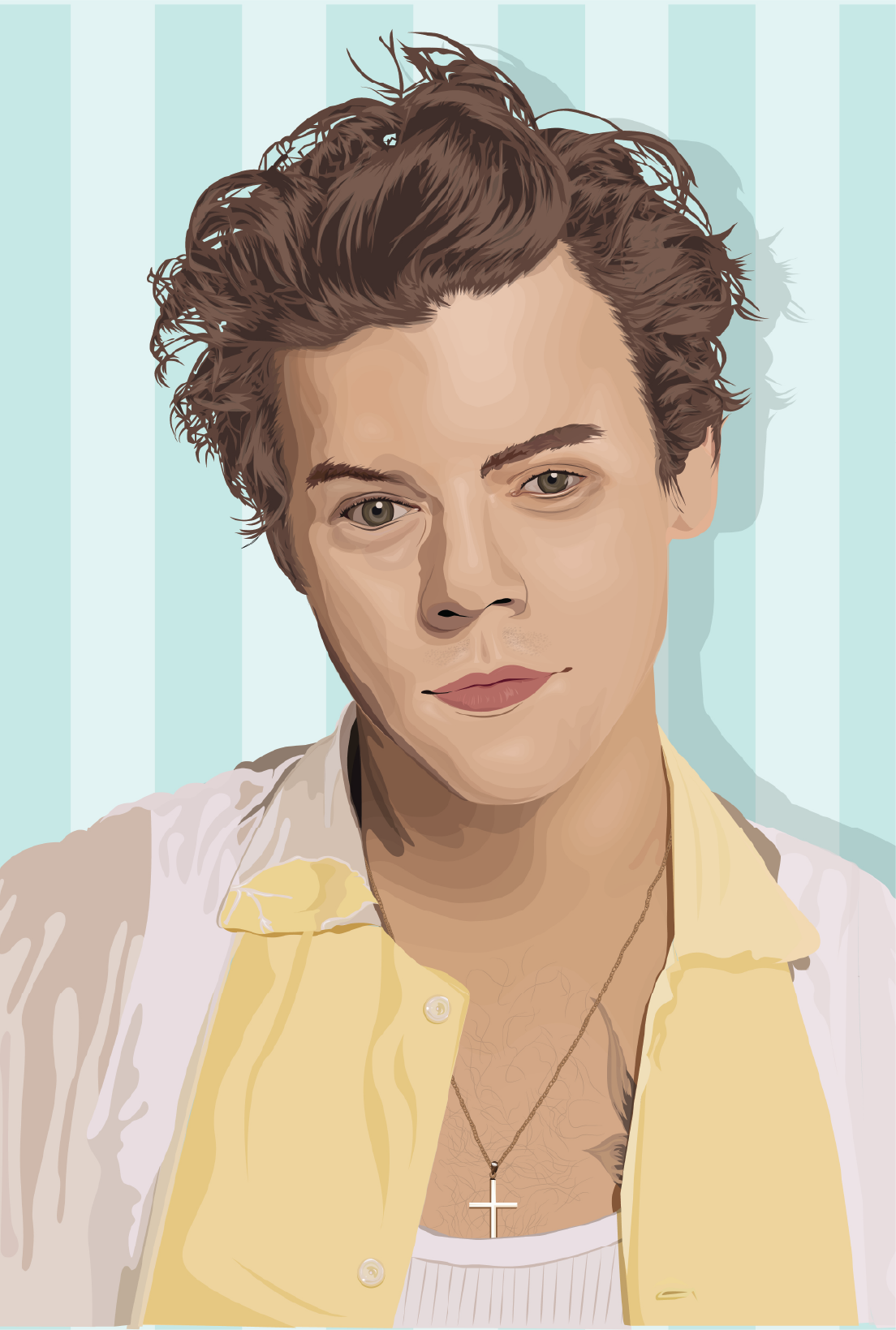 Harry Styles vector portrait