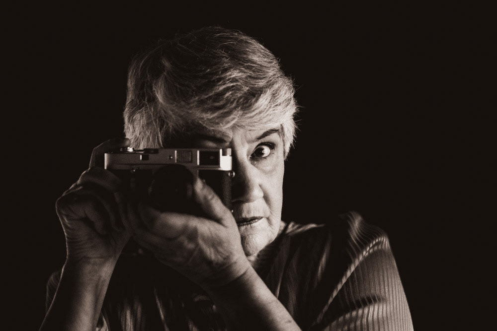 Promotional photo of Jan Bolwell for "Riefenstahl"