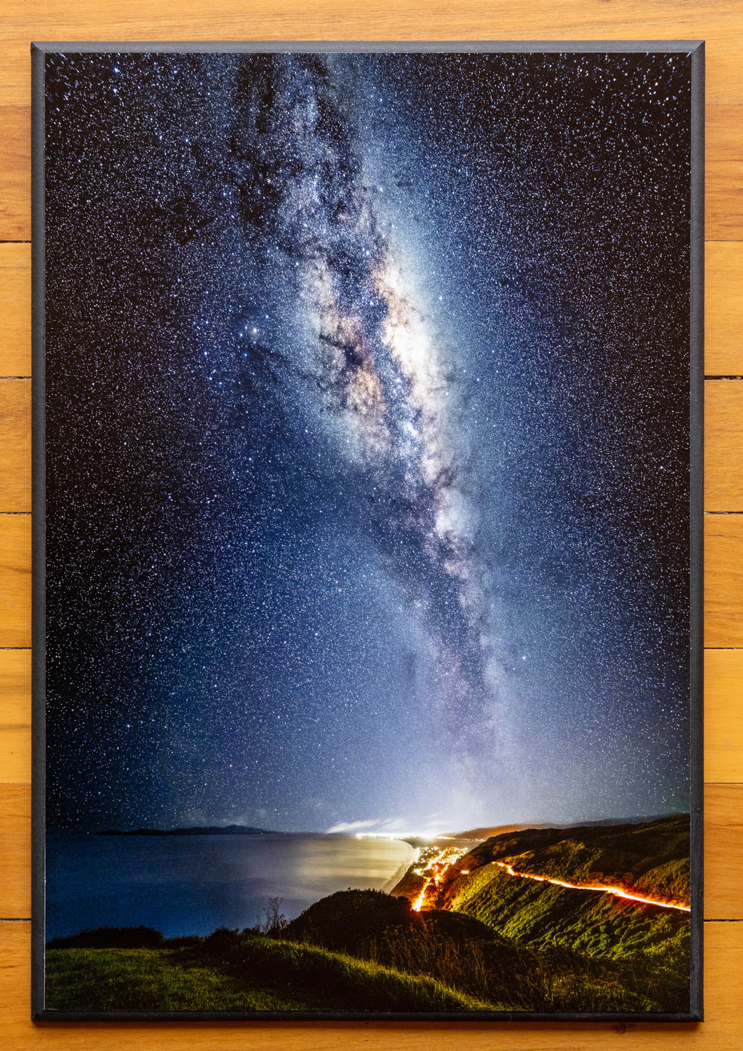 Milky Way over Kapiti. We are fortunate to have relatively dark skies over Kapiti, that give us views of the night sky not seen by most people in the world. Here is a photo of the Milky Way reaching north over the Kapiti Coast. A car illuminates the road to the Paekakariki Hill lookout.