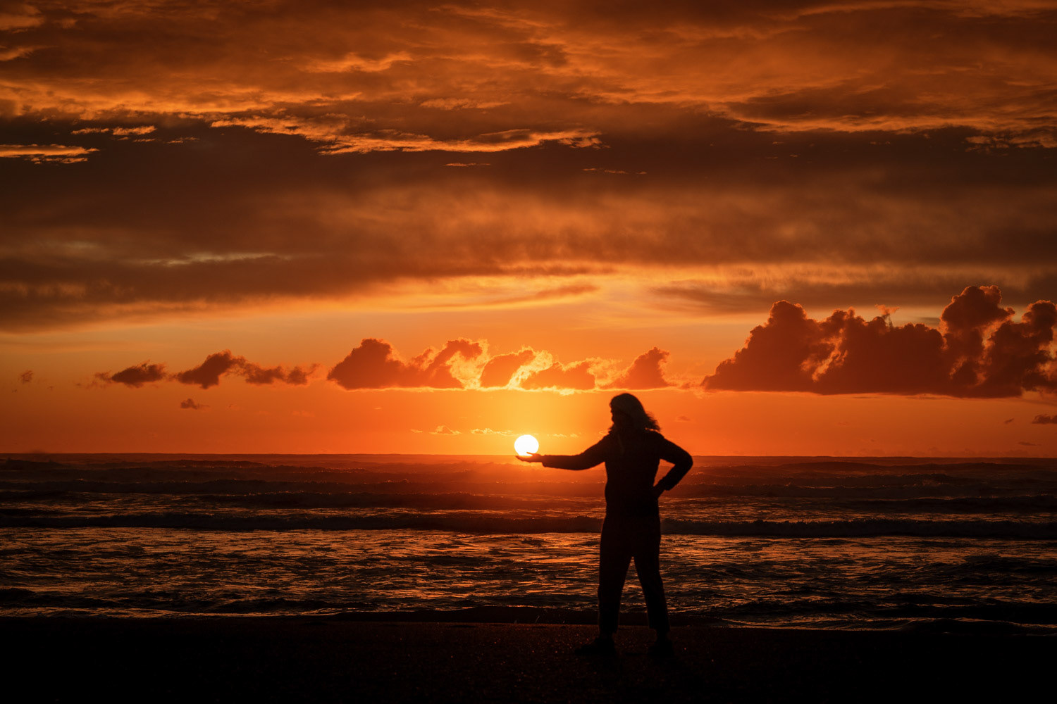 And were treated to a stunning sunset.