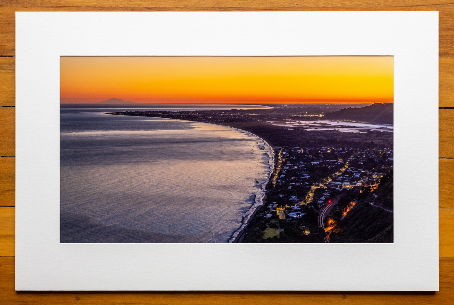 Kapiti evening vista #1. A glorious view northwards towards Mt Ruapehu, as Kapiti settles down for the evening