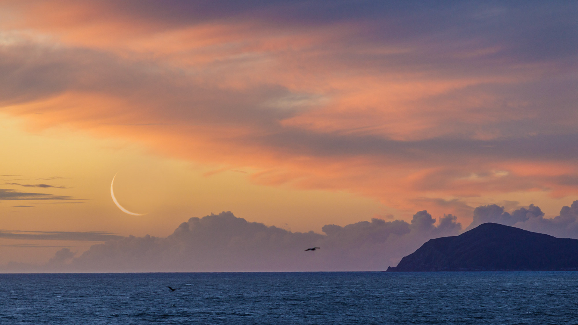 #5: Crescent moon over Kapiti