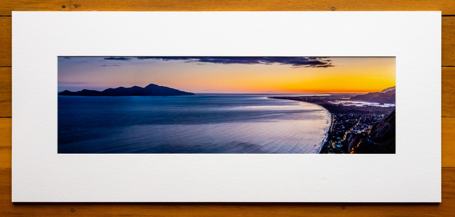 Kapiti evening vista #2. A wider panorama of the previous photo