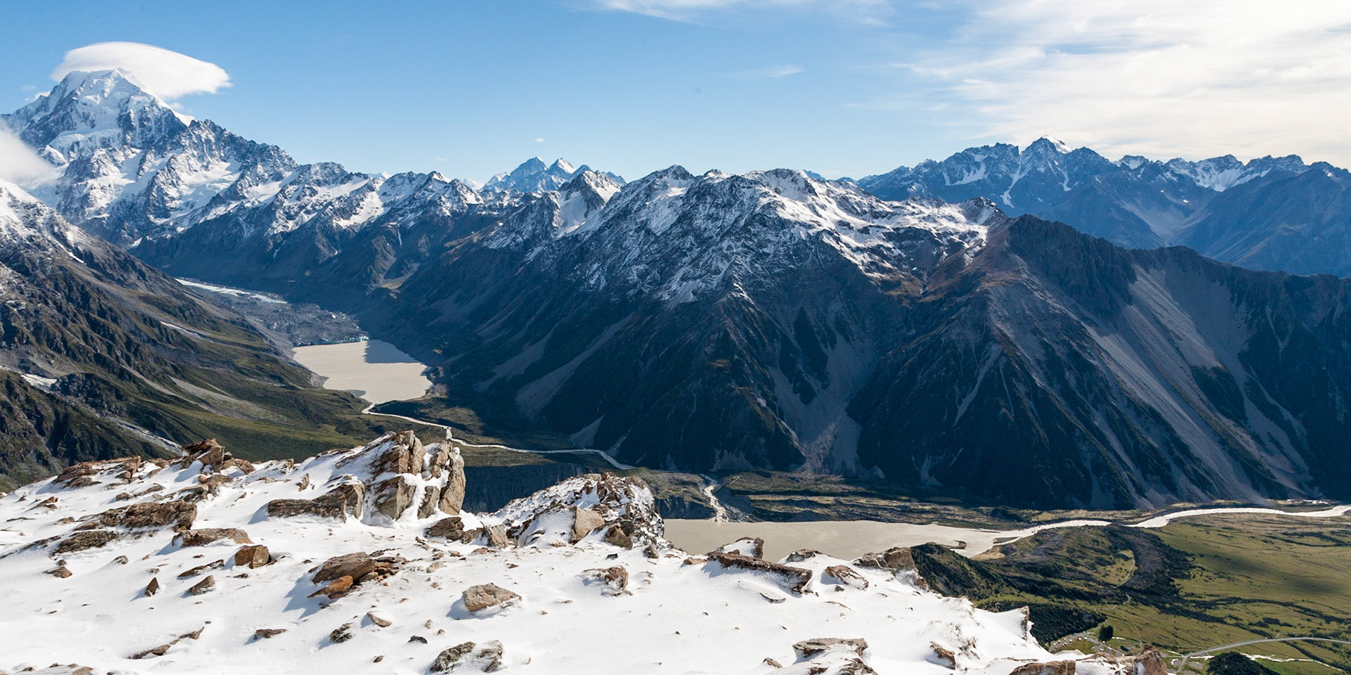 Hooker Valley from Mueller Hut, Mt Cook NP