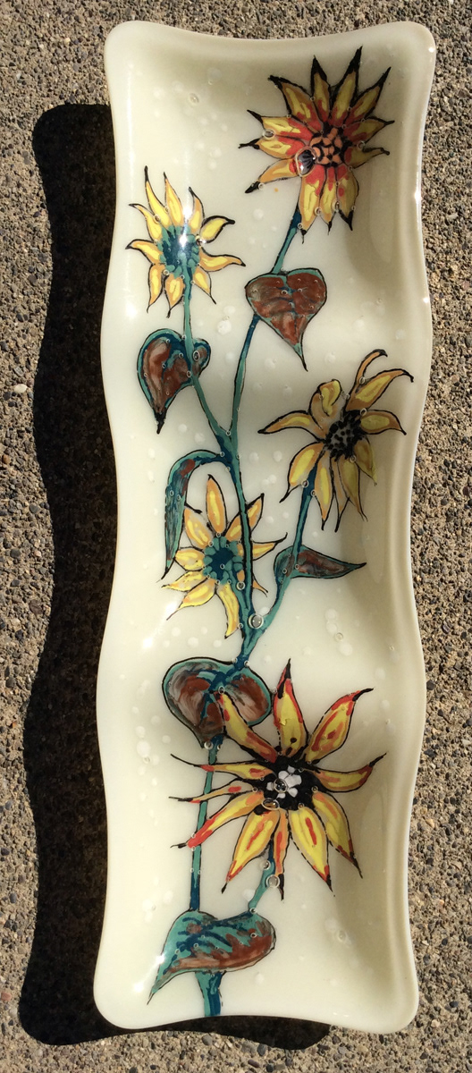 Sunflower plate (with Kellie von Beck)