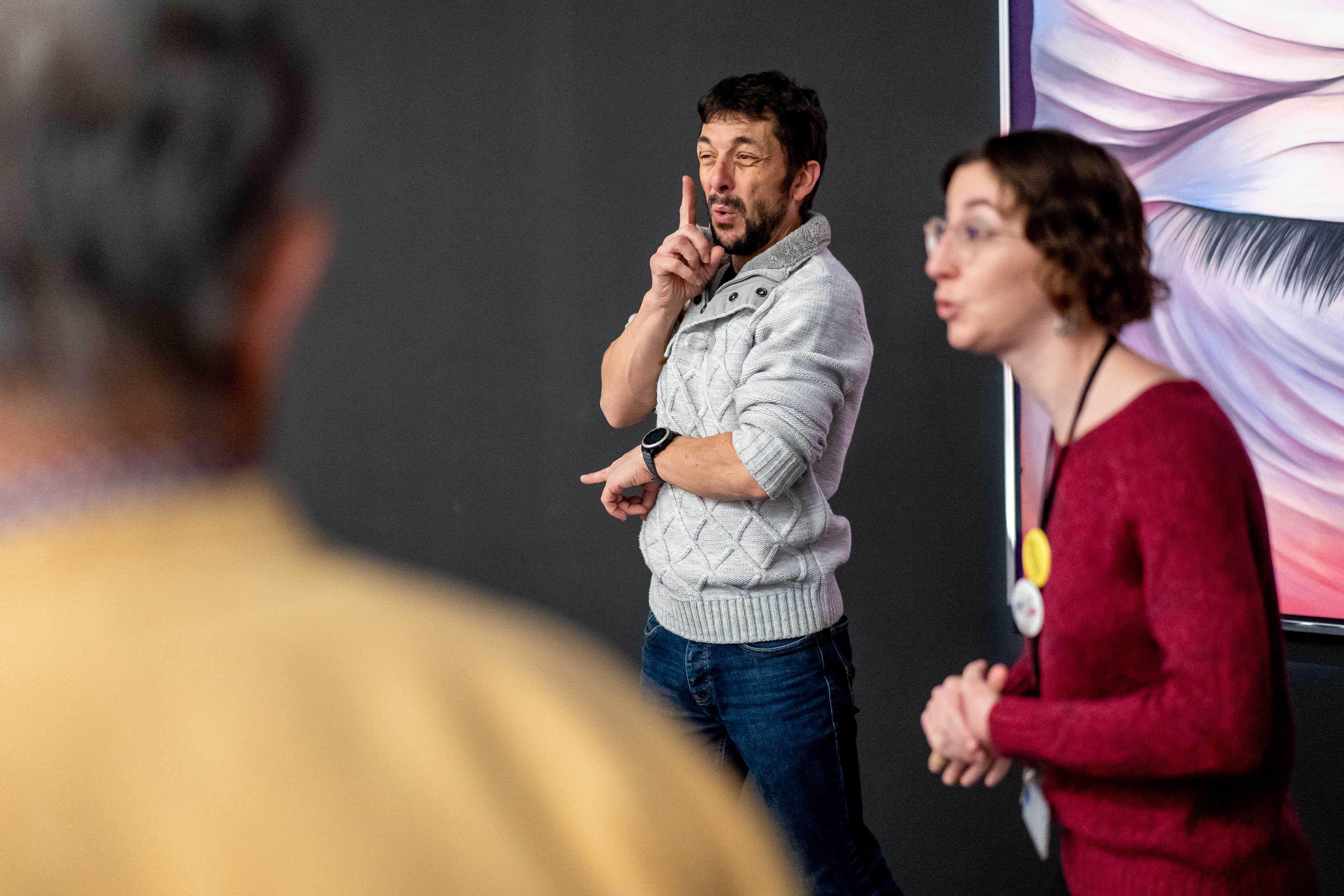 Visite commentée Musée d'art contemporain Lyon reportage LSF photographe