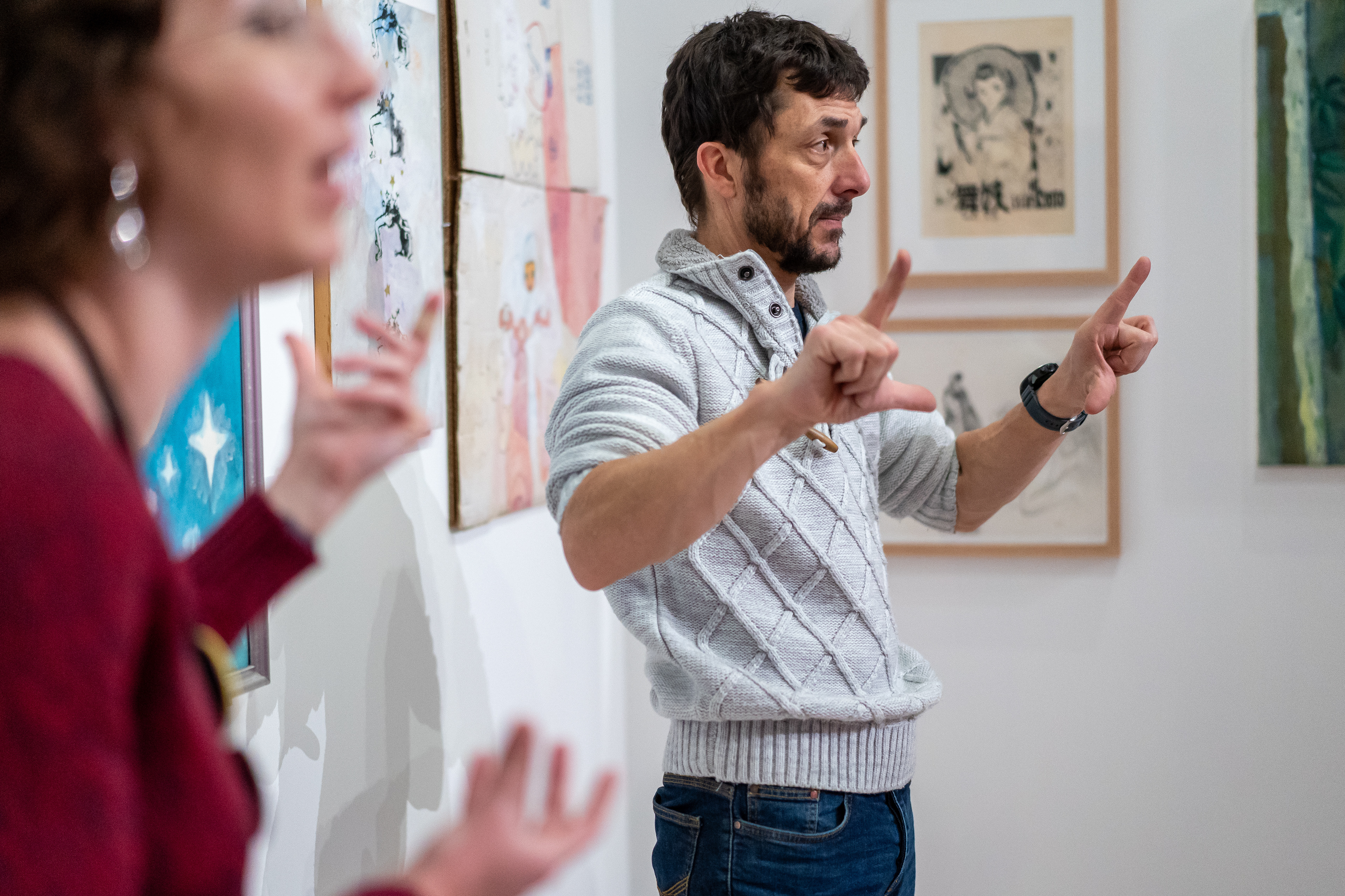 Visite commentée Musée d'art contemporain Lyon reportage LSF photographe