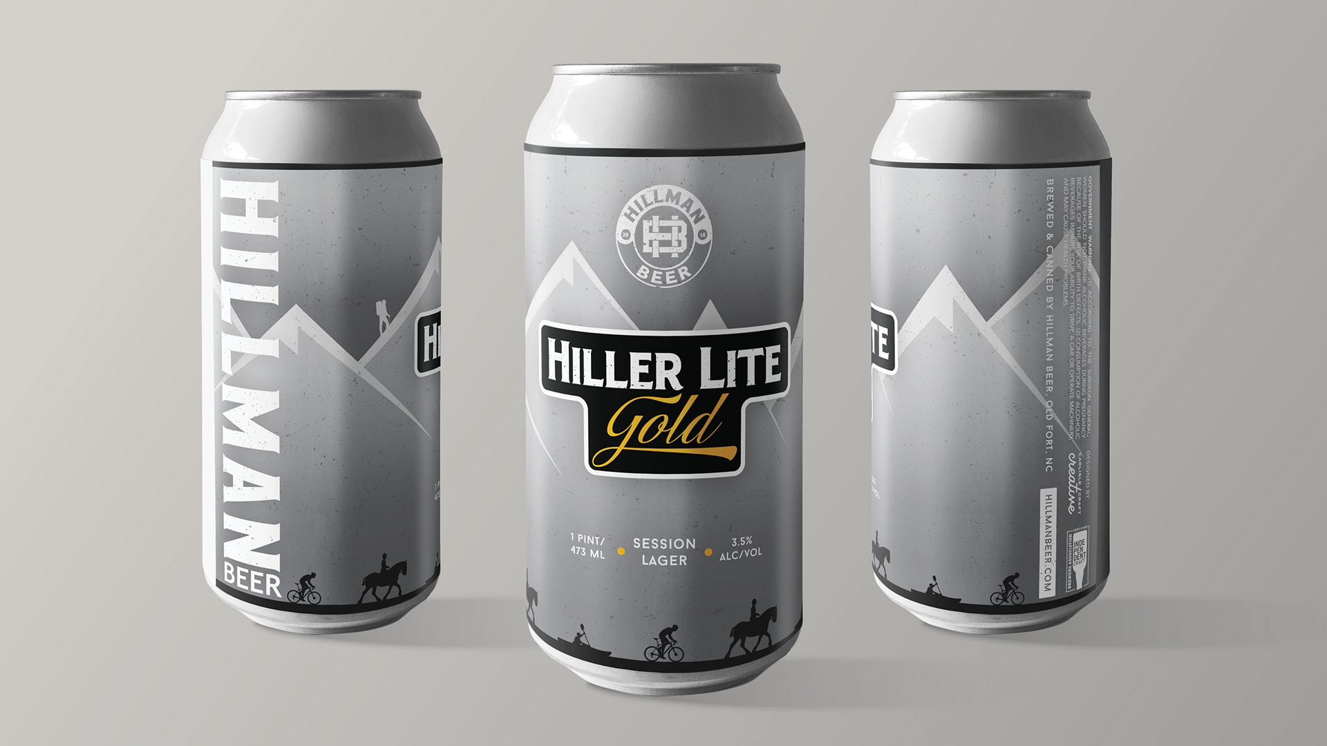 Session Lager Beer Can Label - Hillman Beer