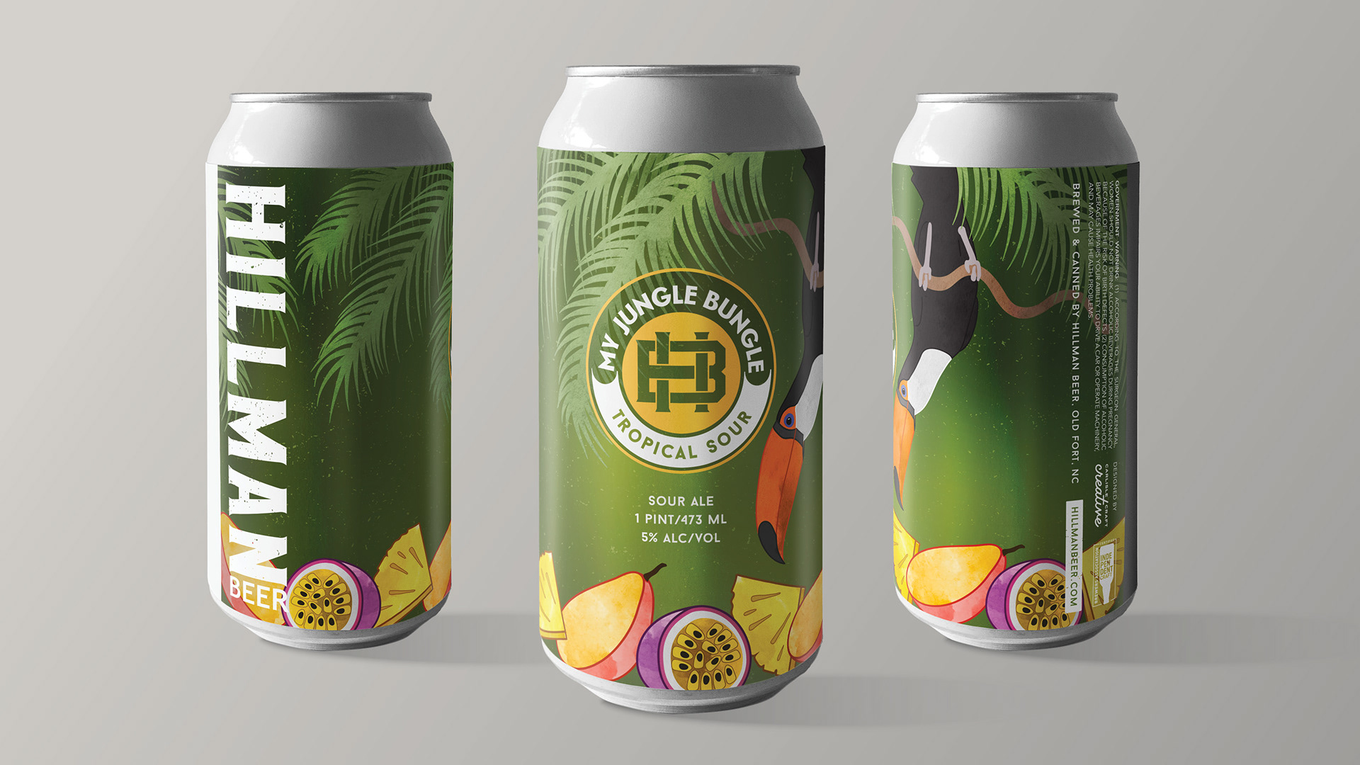 Sour Ale Beer Can Label - Hillman Beer