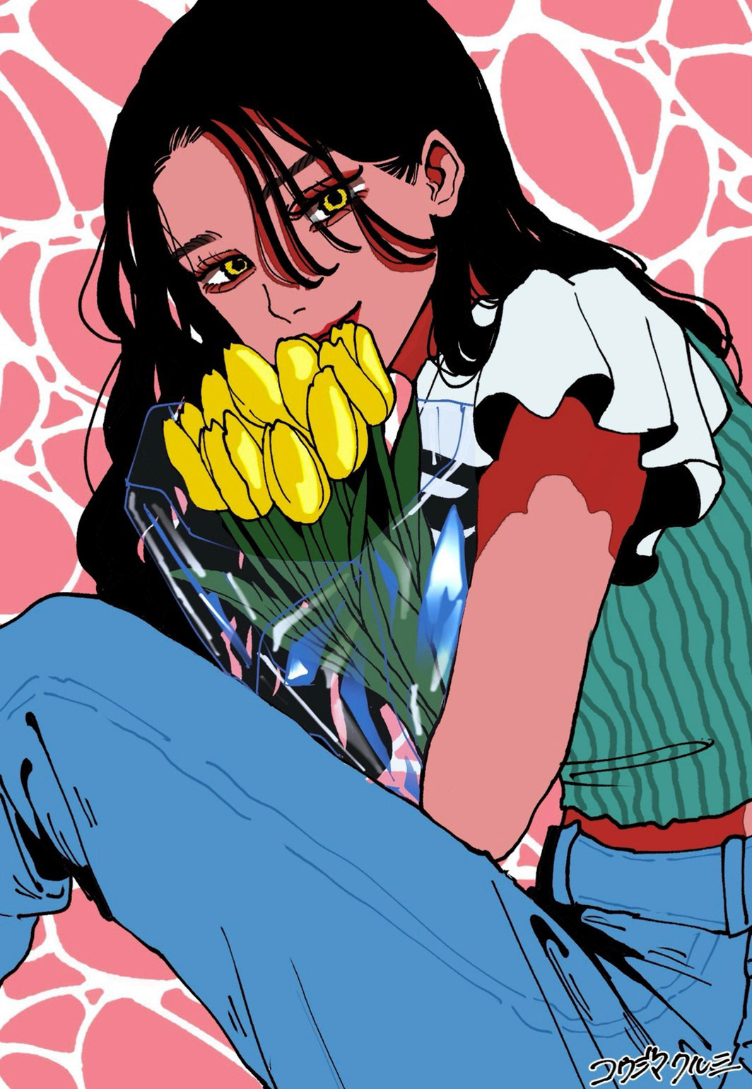 花束を