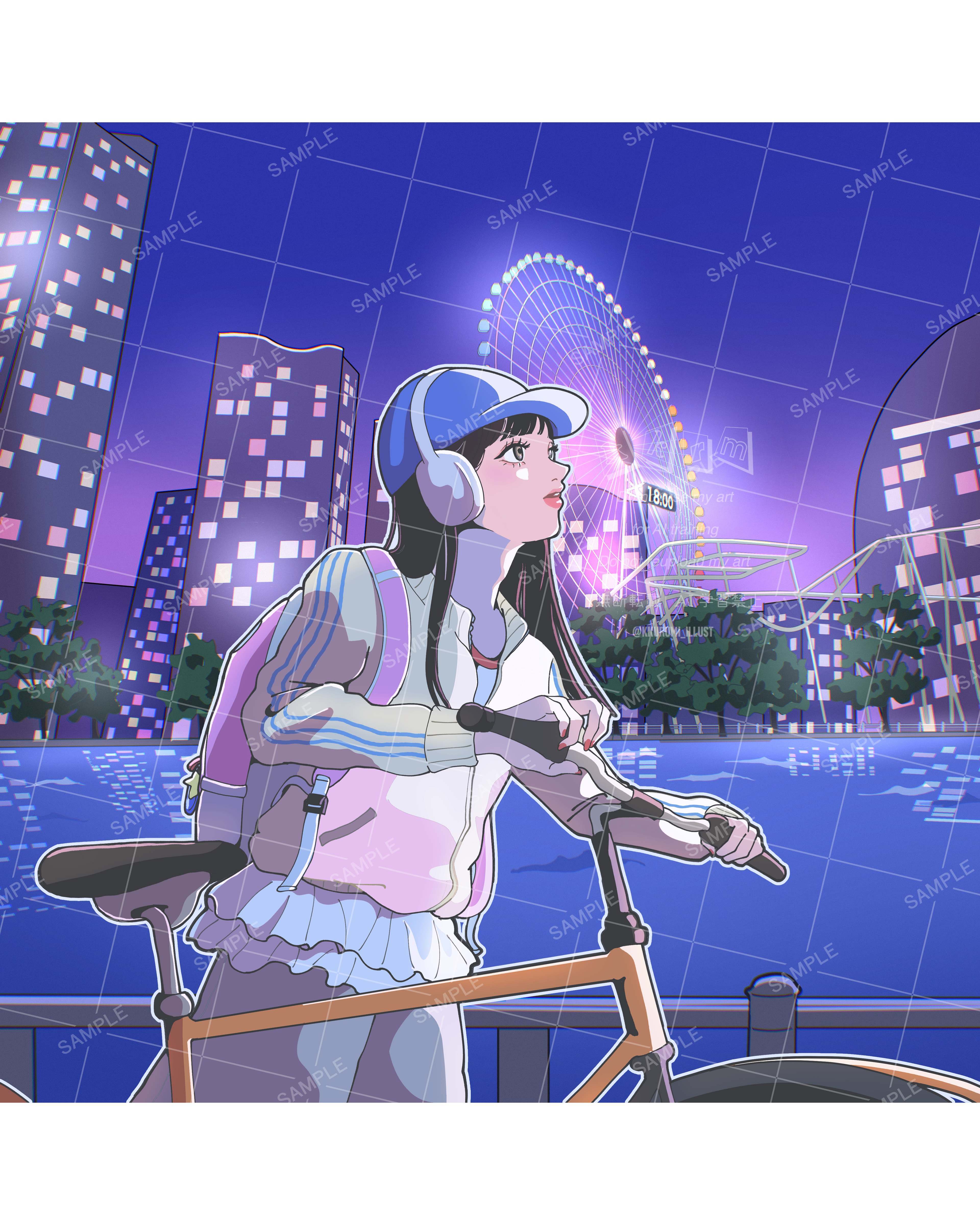キャンペーン用ステッカーイラスト