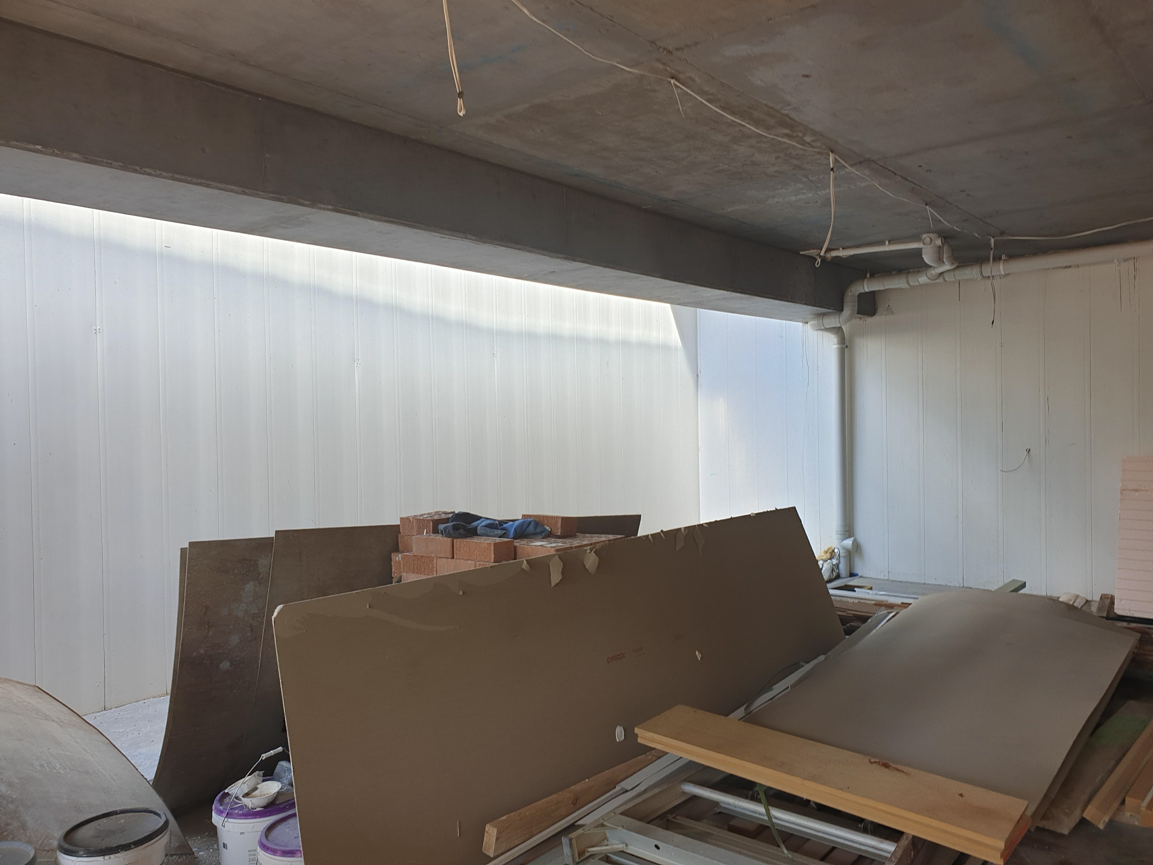 Basement Rumpus Room with Sky Window