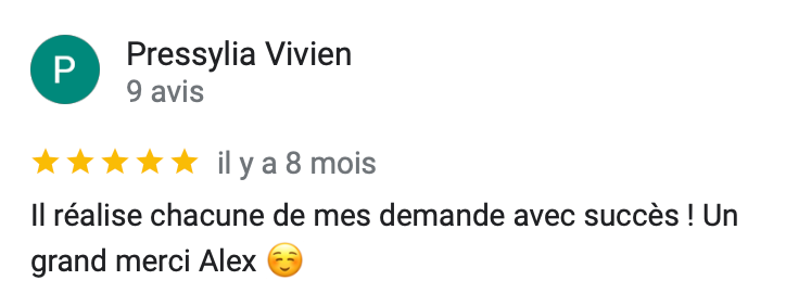 Avis Évènement familial