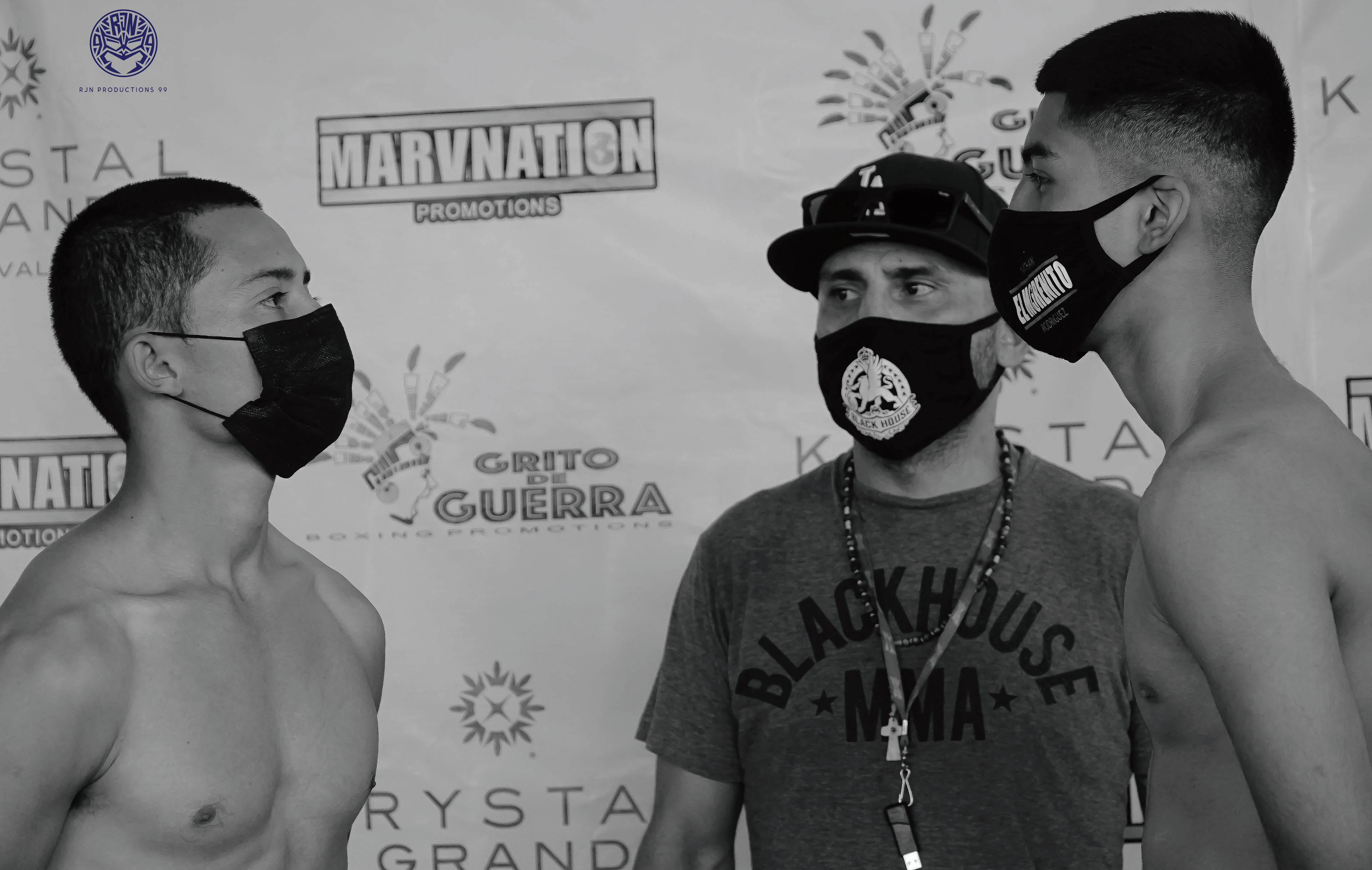 Nathan facing off with his opponent