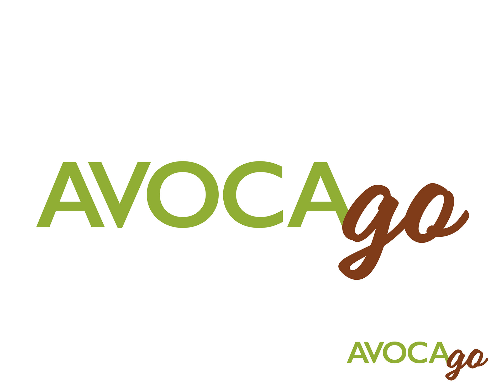 Logo for fictional on-the-go avocado toast company, AvocaGo.