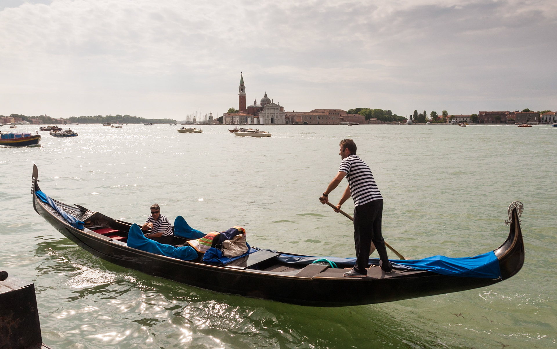 Gondolier, Venice, 2014