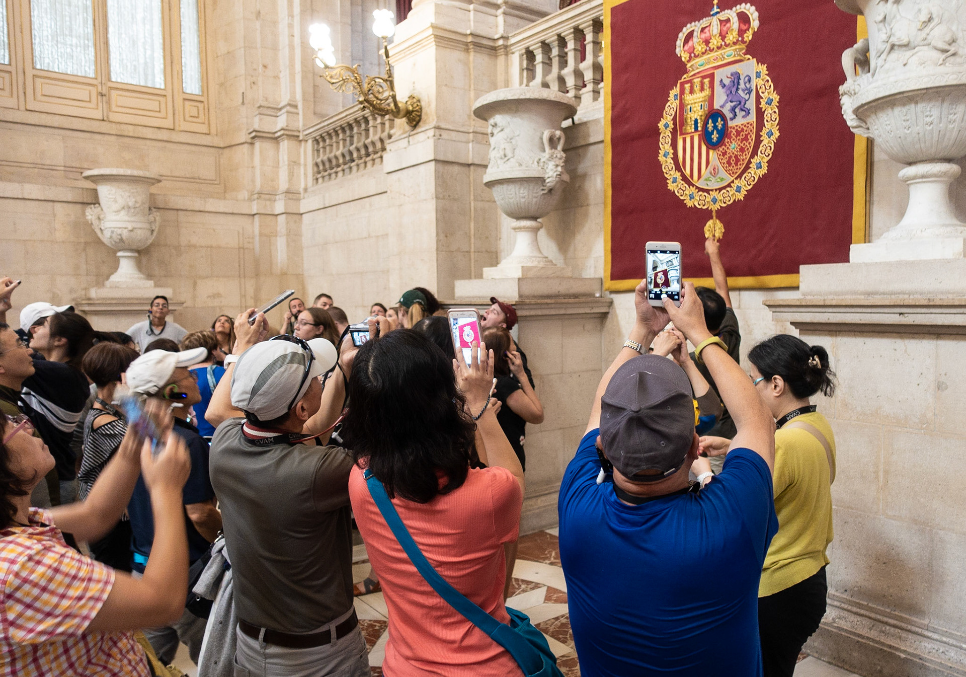 Photoshoot at the Royal Palace, Madrid, 2018