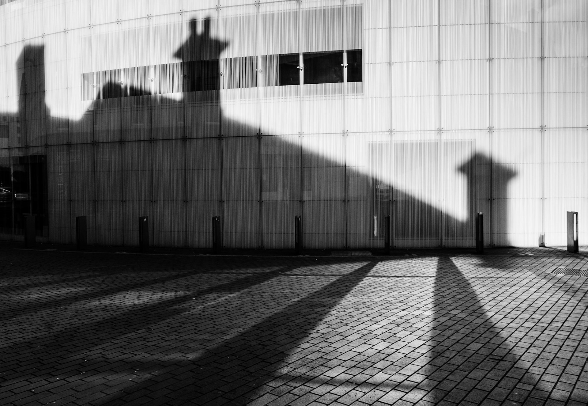 Shadows on the Usher Hall, Edinburgh, 2015