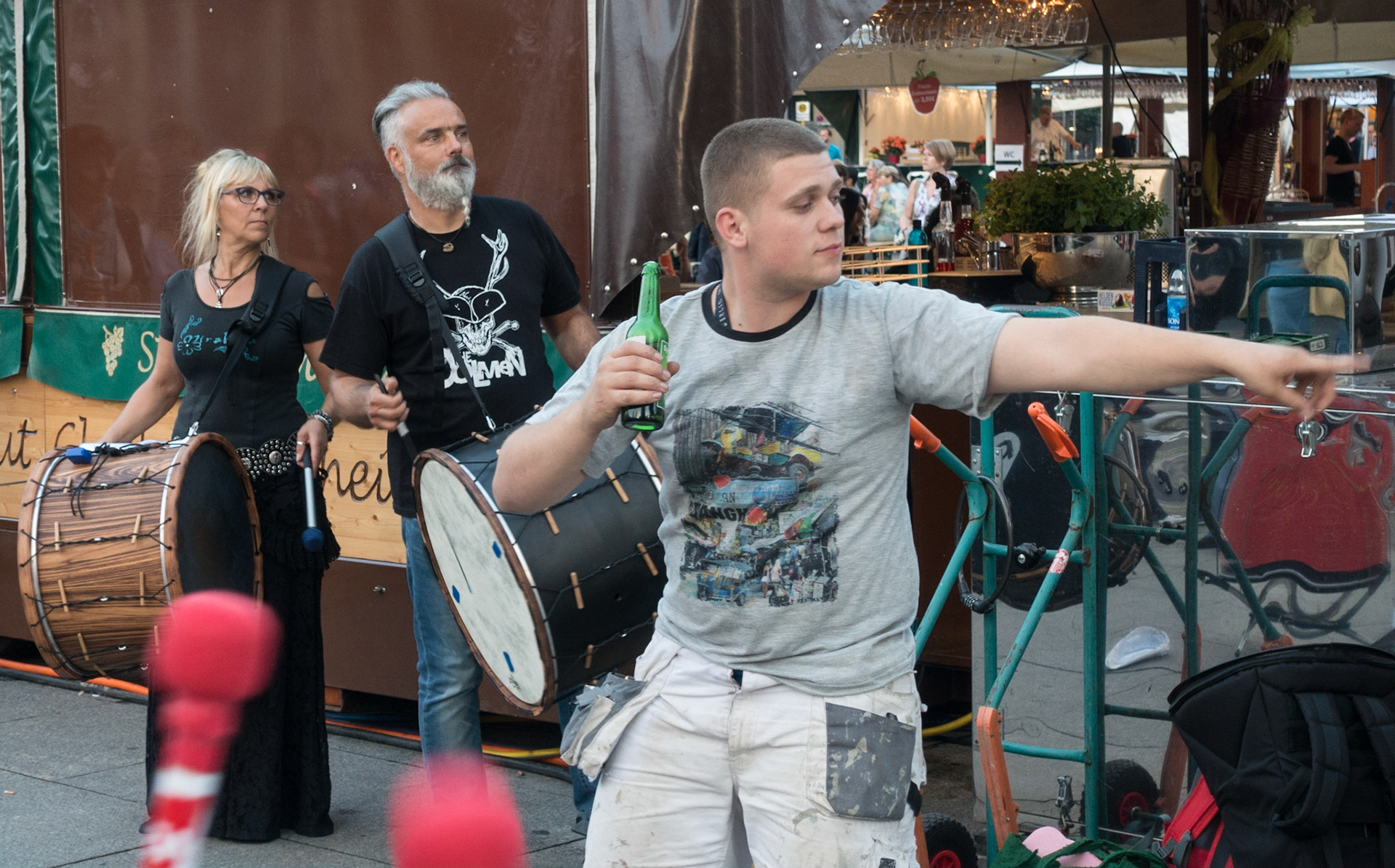 Drummers and Dancer, Potsdamer Platz, Berlin, 2016