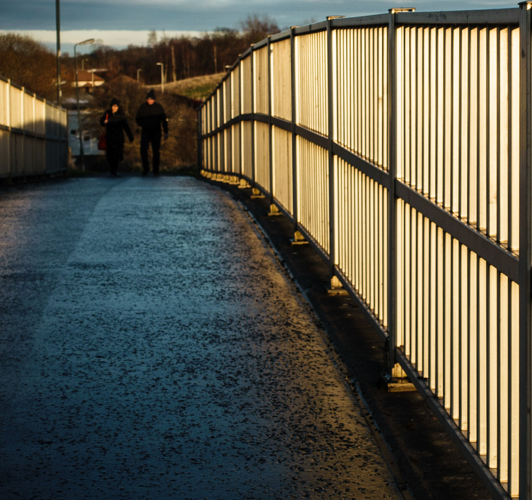 Footbridge on the Dalkeith to Penicuik Walkway, Bonnyrigg, 2021
