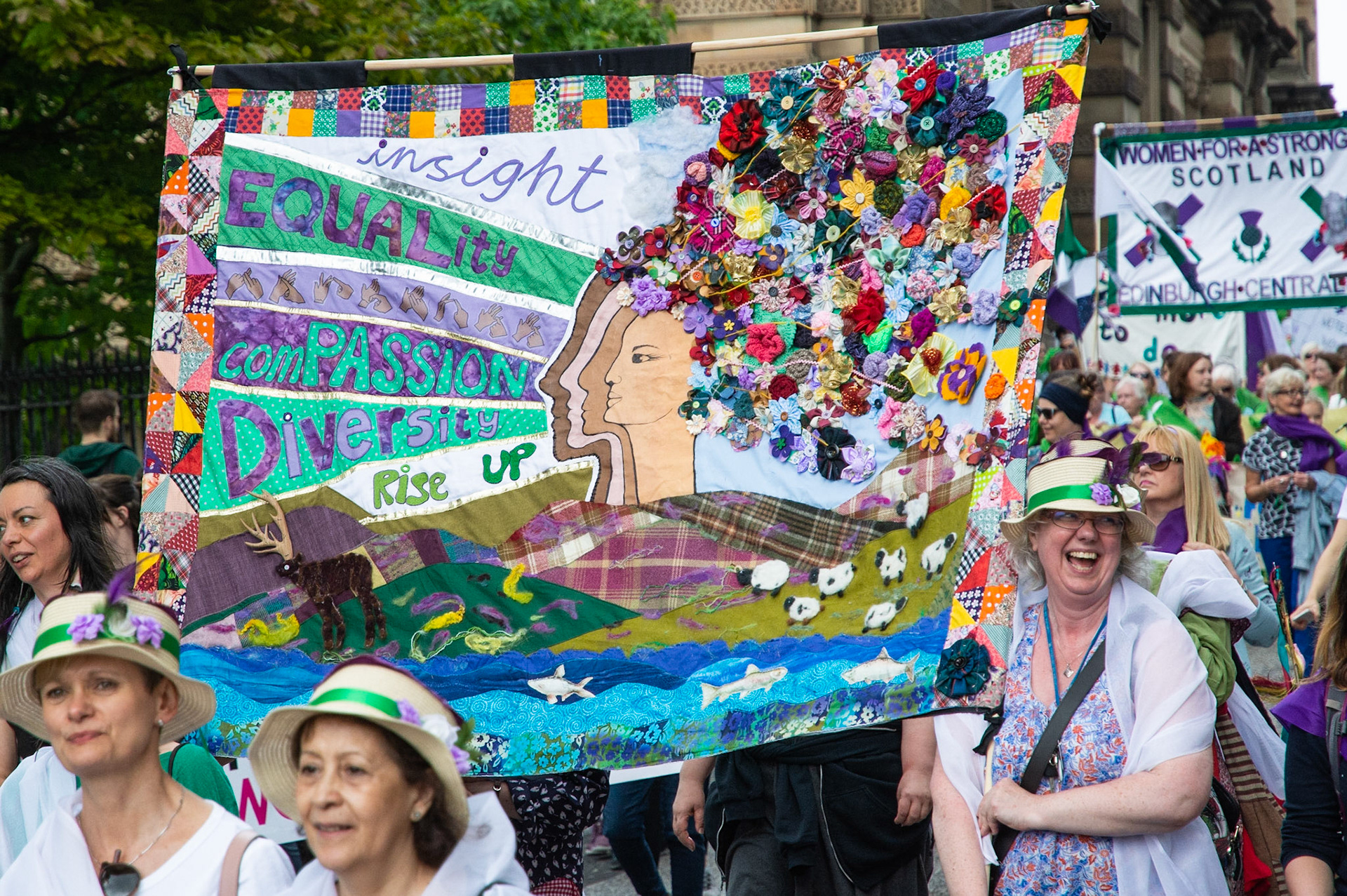 March to Celebrate the Centenary of Women Getting the Vote, Edinburgh, 2018