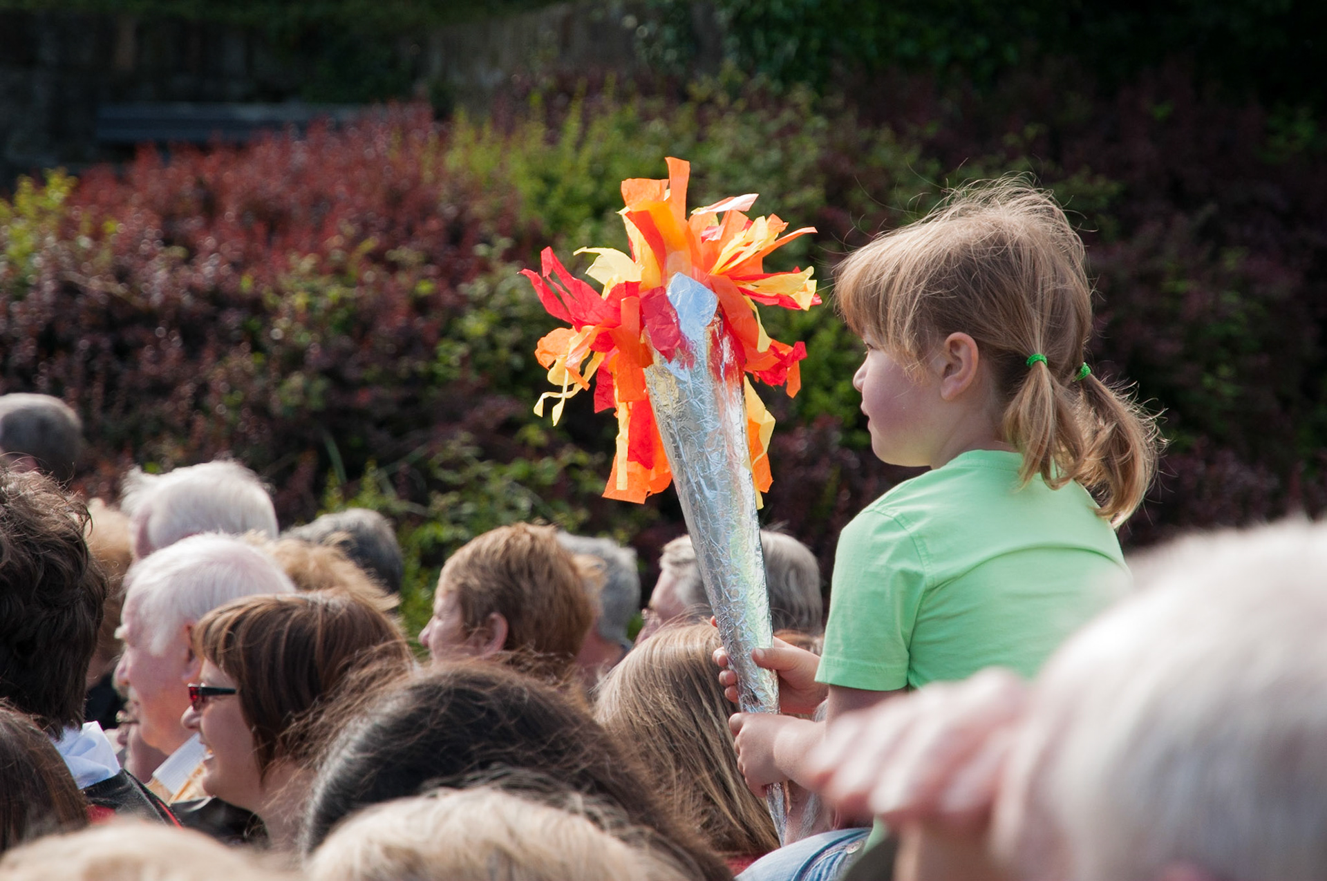 Olympic torch relay, Lasswade, Midlothian, 2012