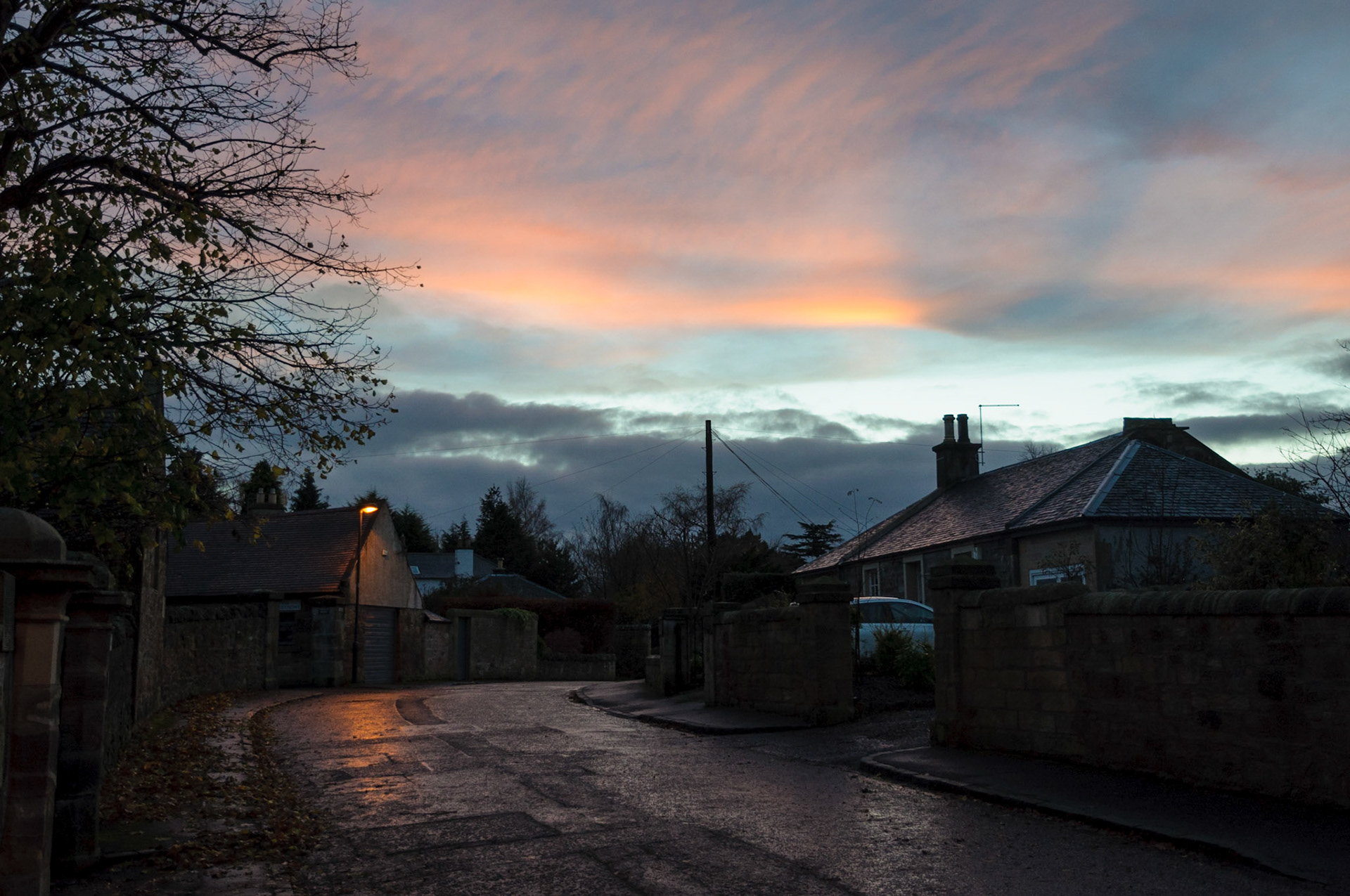 Sunset, Broomieknowe, Lasswade, 2014
