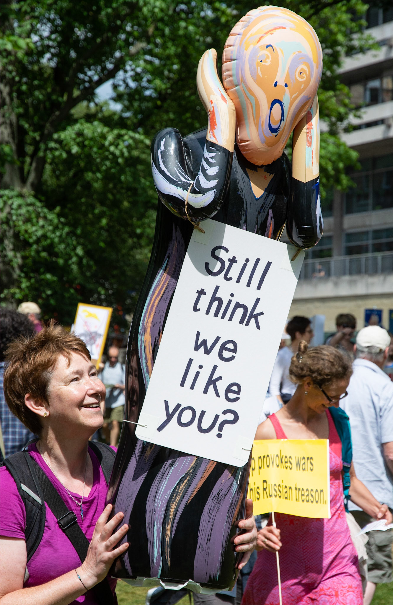 Protest March and Rally Against President Donald Trump, Edinburgh, 2018