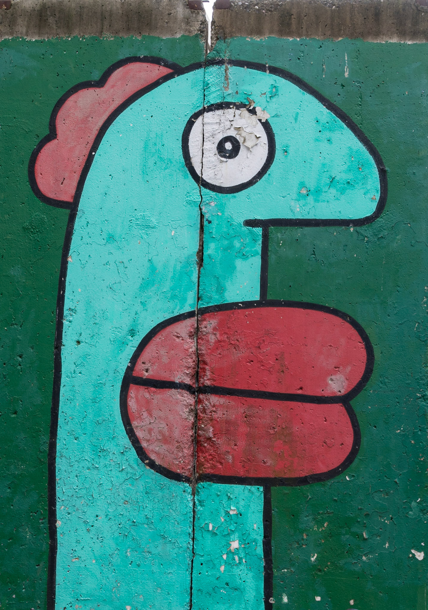 Segment of the Berlin Wall, New York, 2015