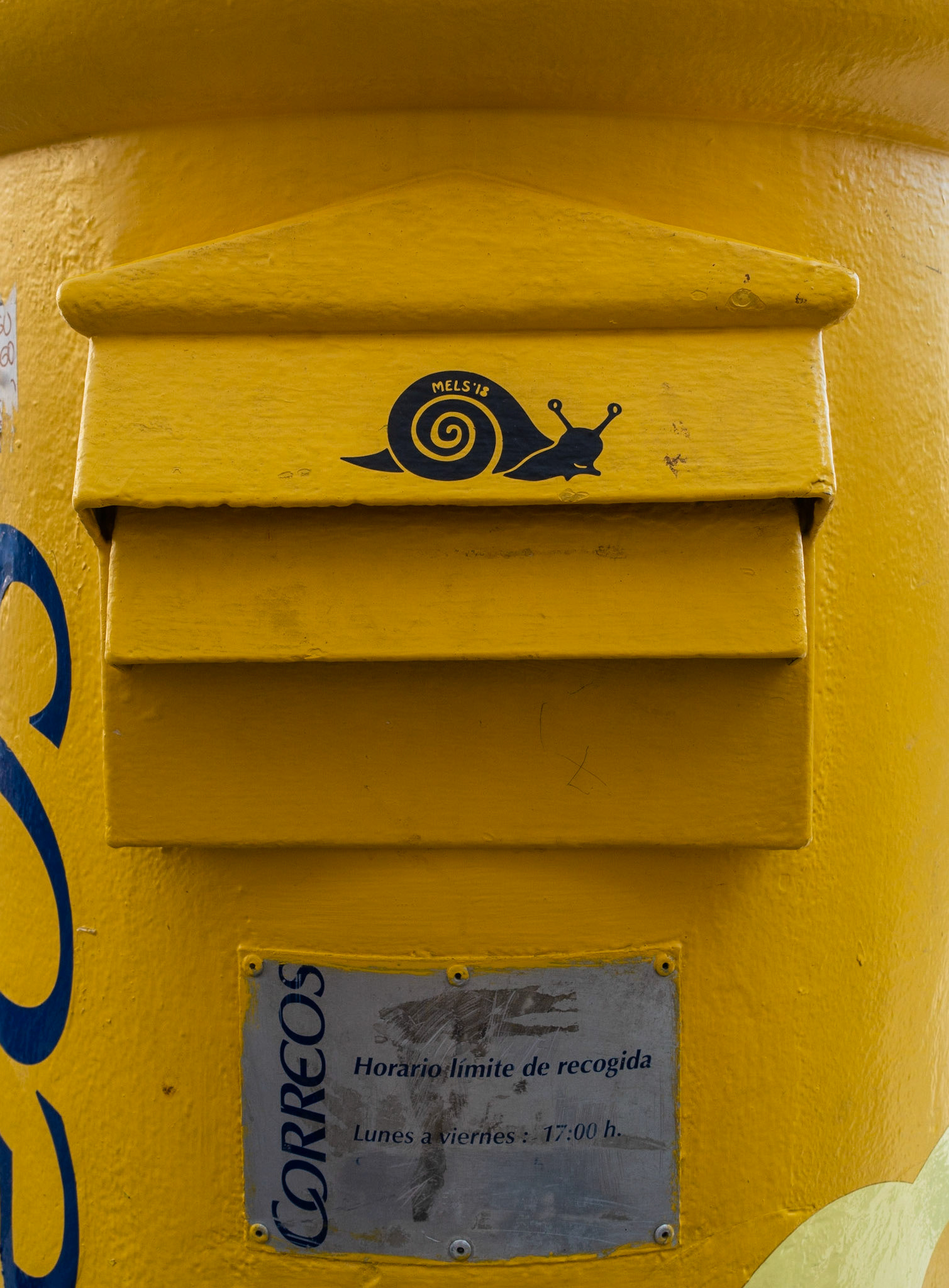 Snailmail postbox, Puerta del Sol, Madrid, 2018