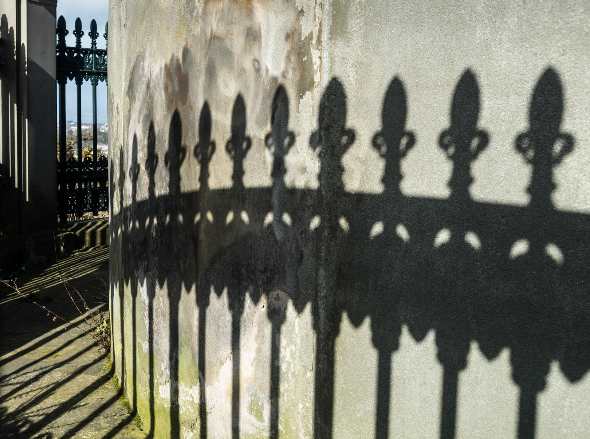 Shadows, Dugald Stewart Memorial, Calton Hill, Edinburgh, 2017