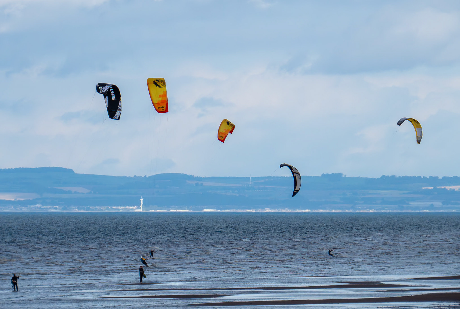 Windsurfers at Longniddry Bents, 2023