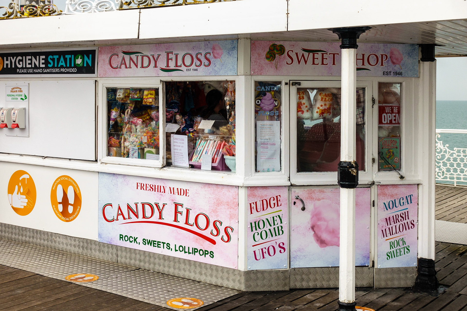 Candyfloss Stall on Brighton Pier, 2021